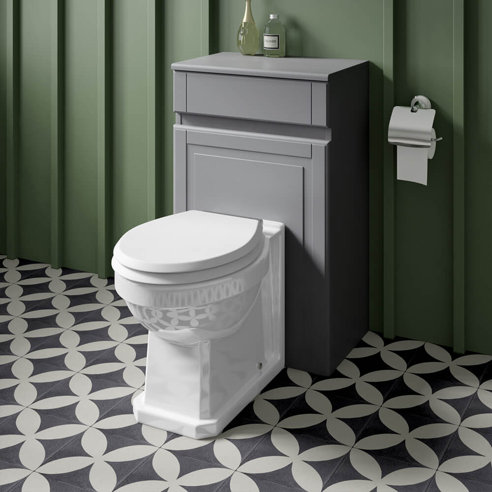 Butler & Rose Catherine Traditional Back to Wall Toilet (Excluding Seat)