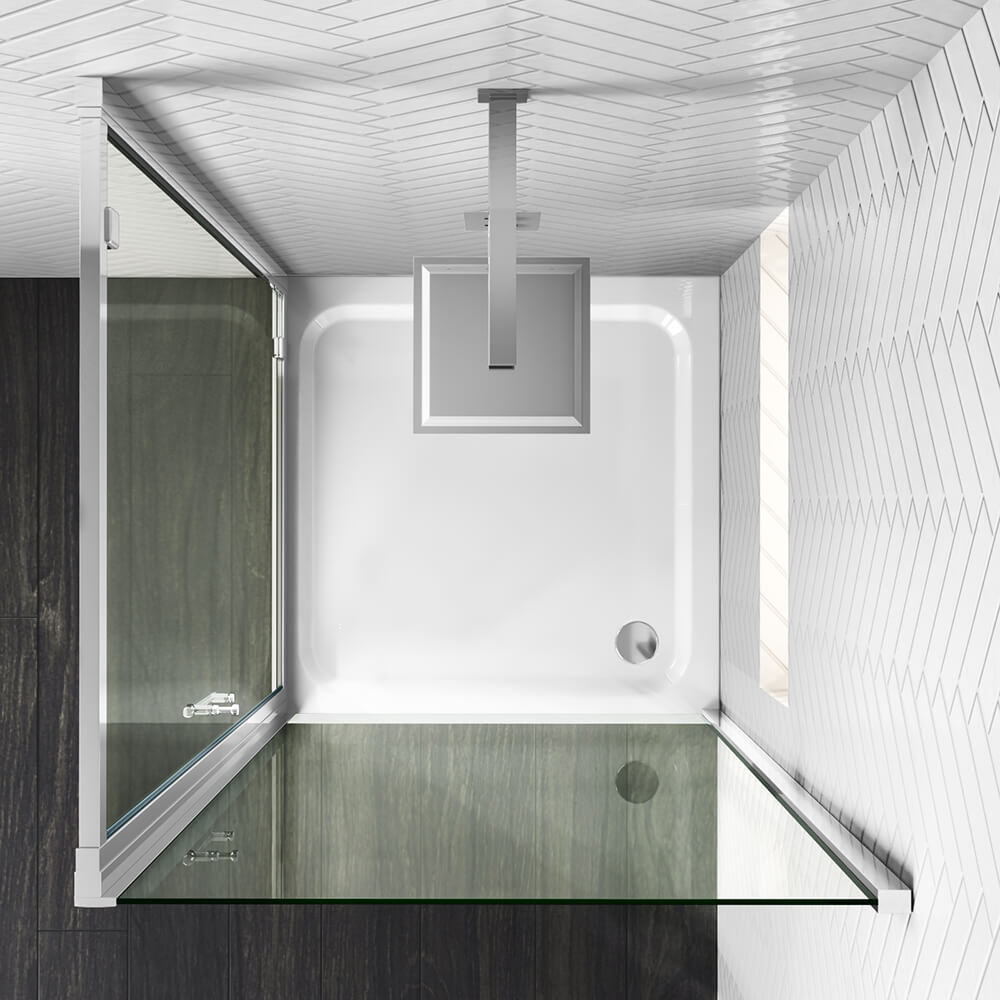 Harbour i6 Easy Clean 6mm Pivot Shower Door & Optional Side Panel
