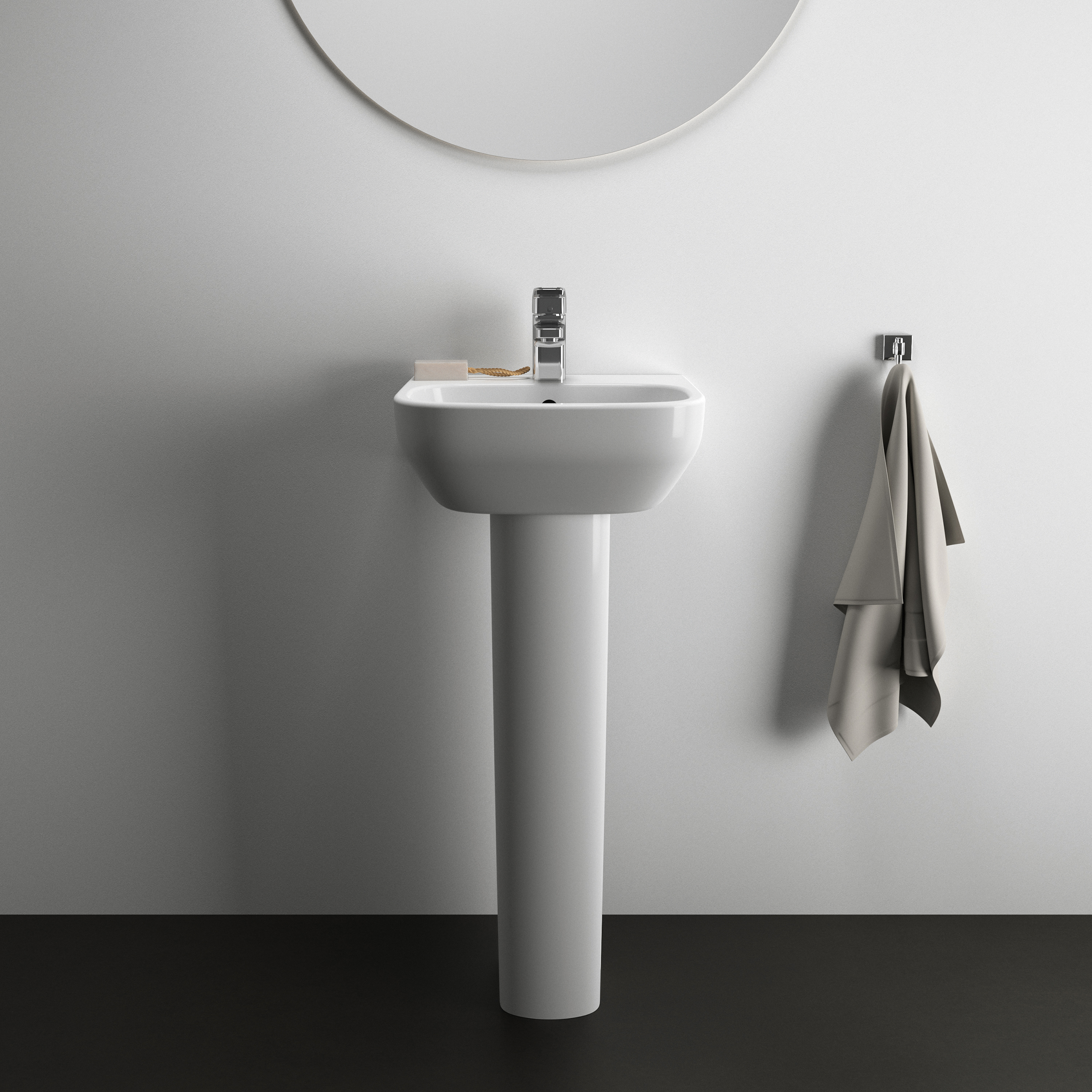 Ideal Standard i.life A Cloakroom Basin & Pedestal