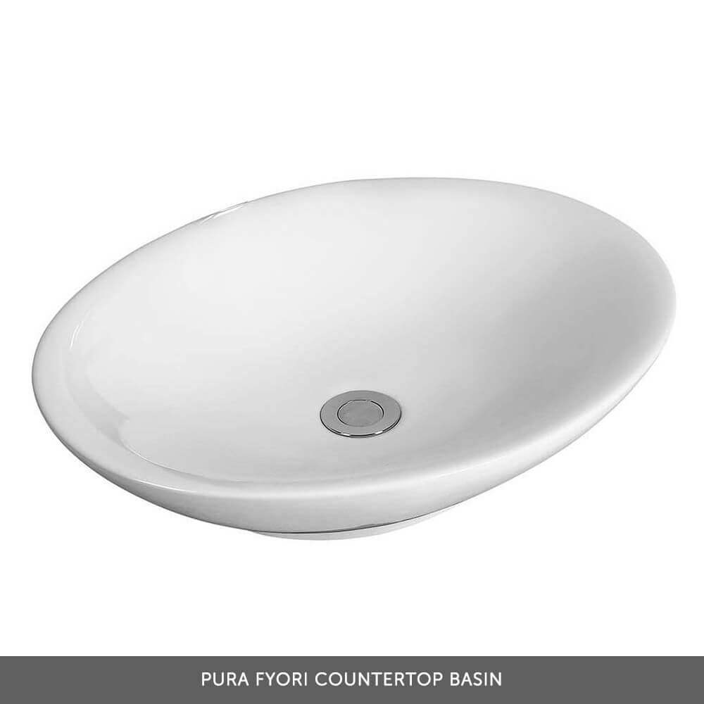 Emily 600mm Wall Mounted 1 Drawer Unit and Countertop