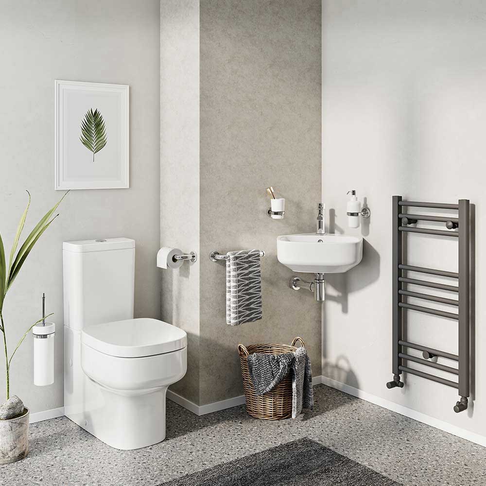 Crosswater Kai S Wall Hung Corner Basin - 420mm