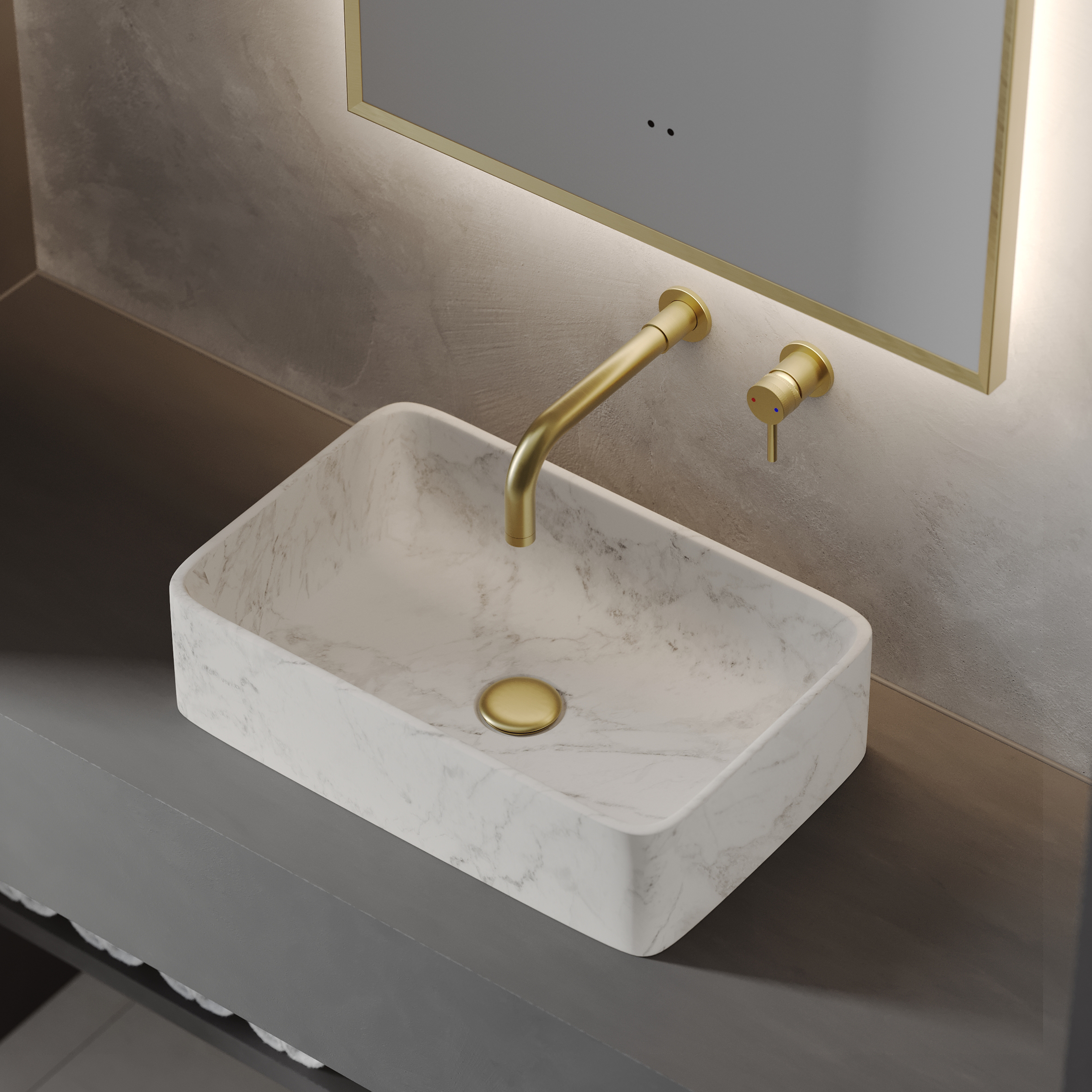 Harbour Tuscany 420mm Marble Countertop Basin