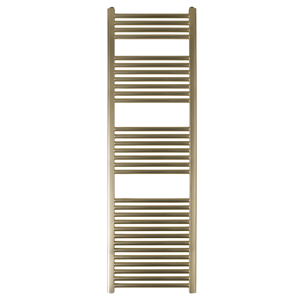 EliteHeat Steel Ladder Heated Towel Rail 25mm Bars - Brushed Brass - 7 Sizes