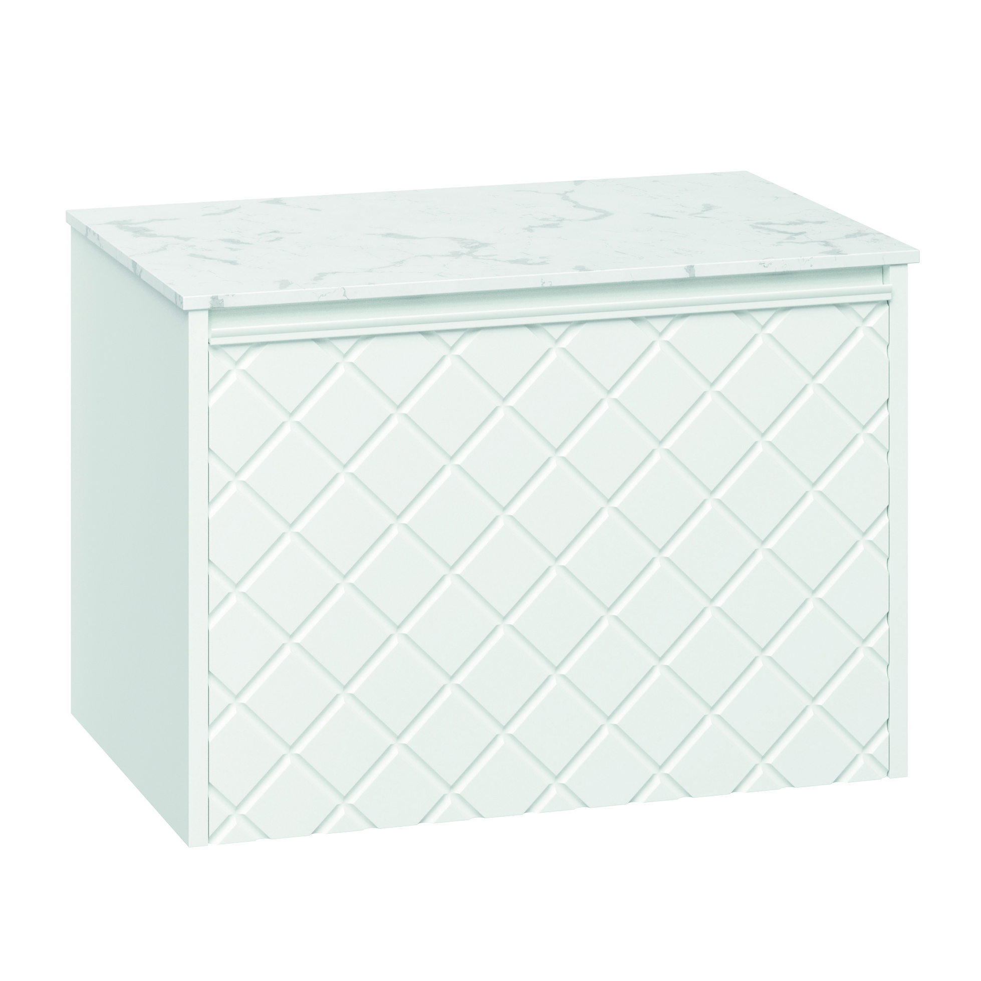 Crosswater Vergo 700mm Wall Hung Single Crosshatch Drawer Vanity Unit & Countertop Options