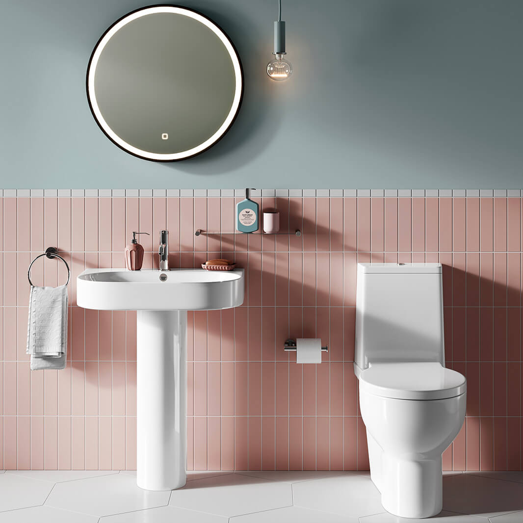 Britton Bathrooms Trim Close Coupled Toilet with Soft Close Seat