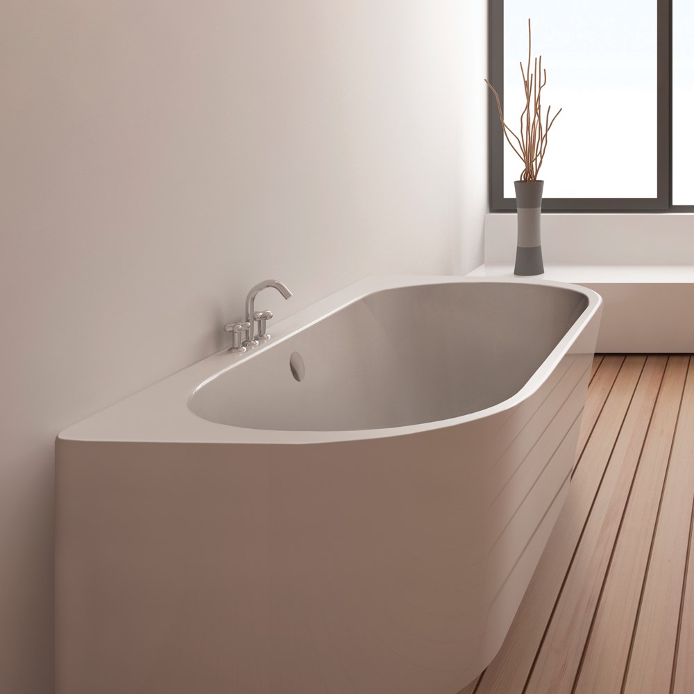 BC Designs Ancora Back to Wall Bath - 1640 x 760mm