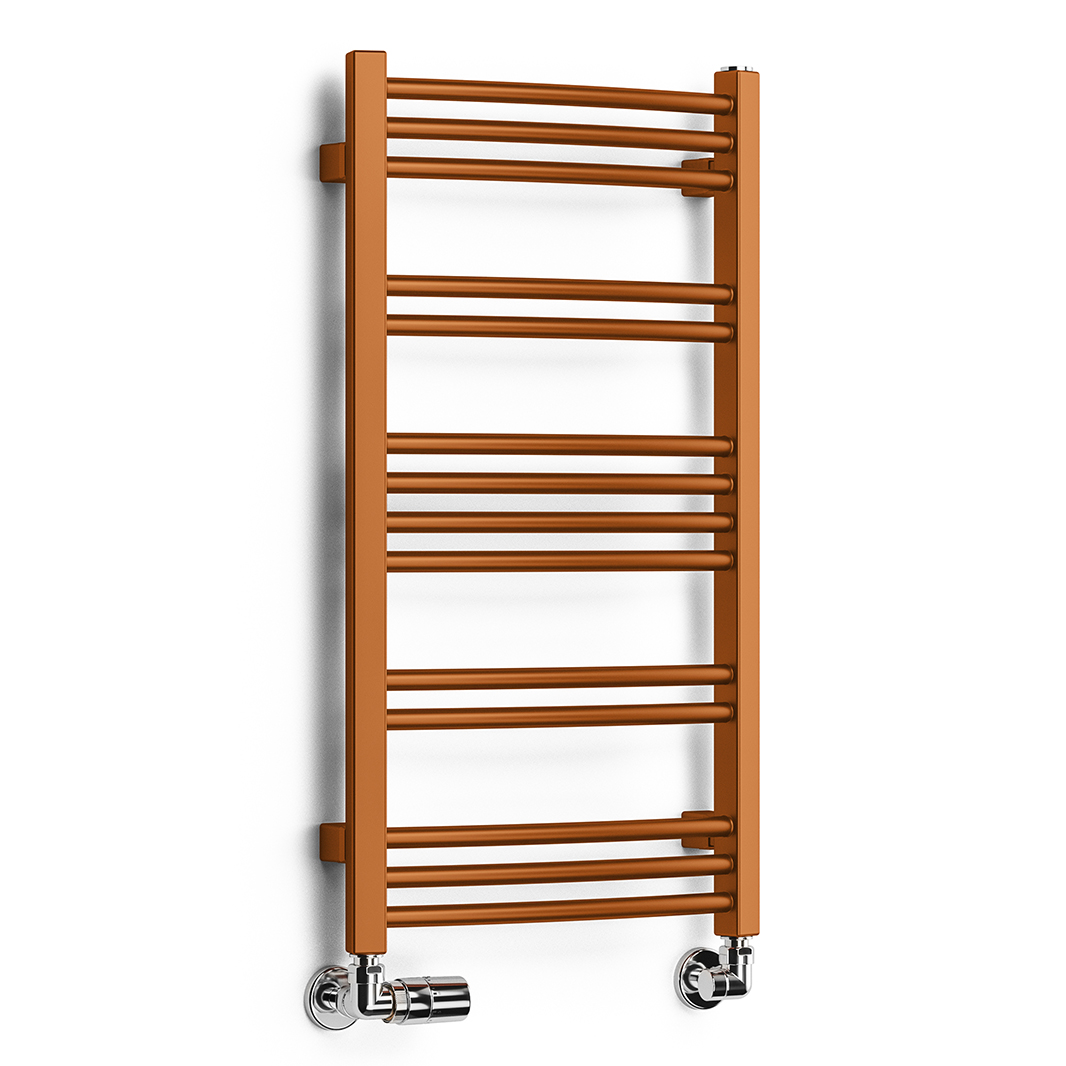 Terma Jade Curved Heated Towel Rail - True Copper - 2 Sizes