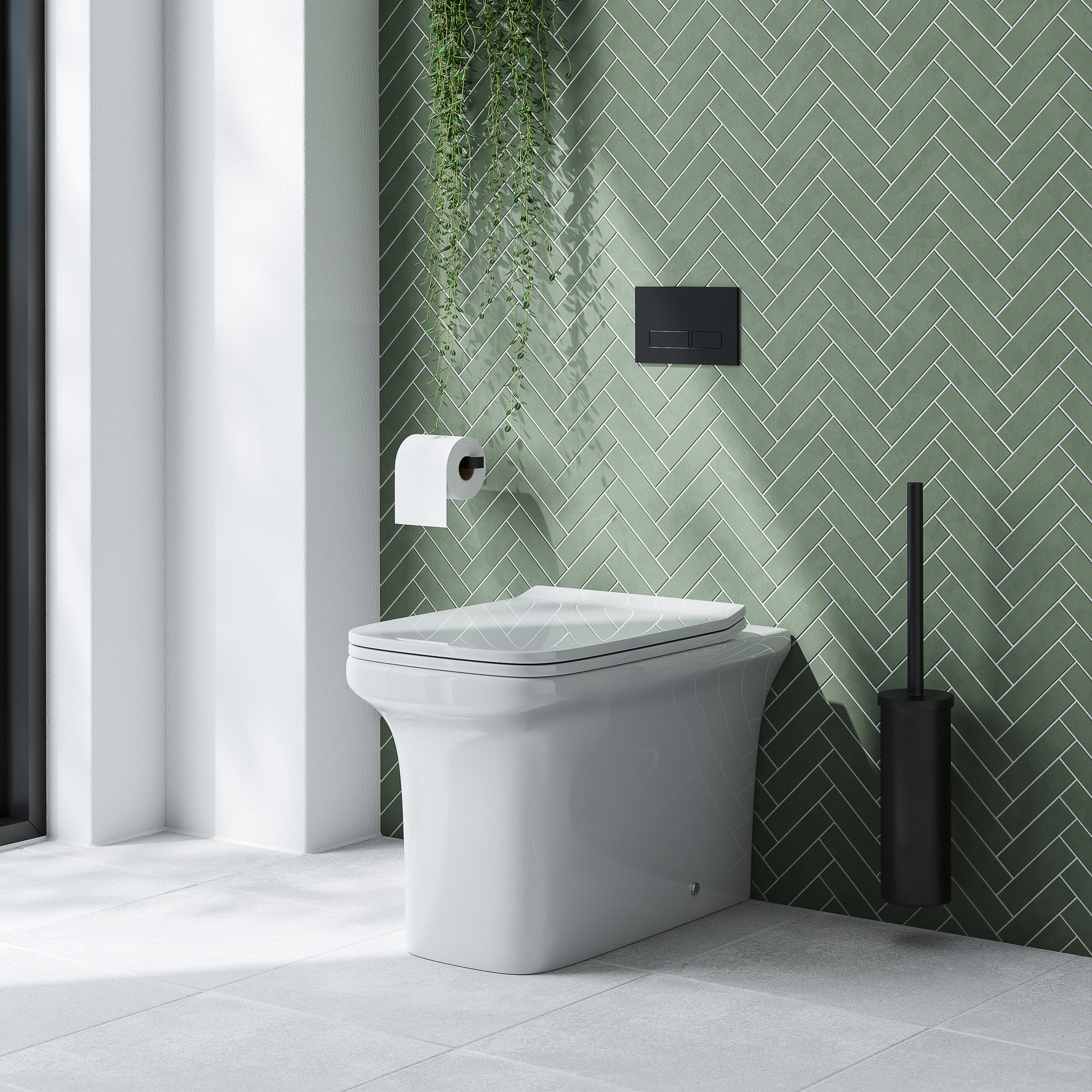 Emily Rimless Back To Wall Toilet & Soft Close Seat