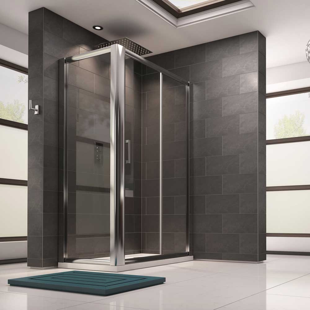 Harbour 8mm Toughened Glass Sliding Shower Door and Optional Side Panel