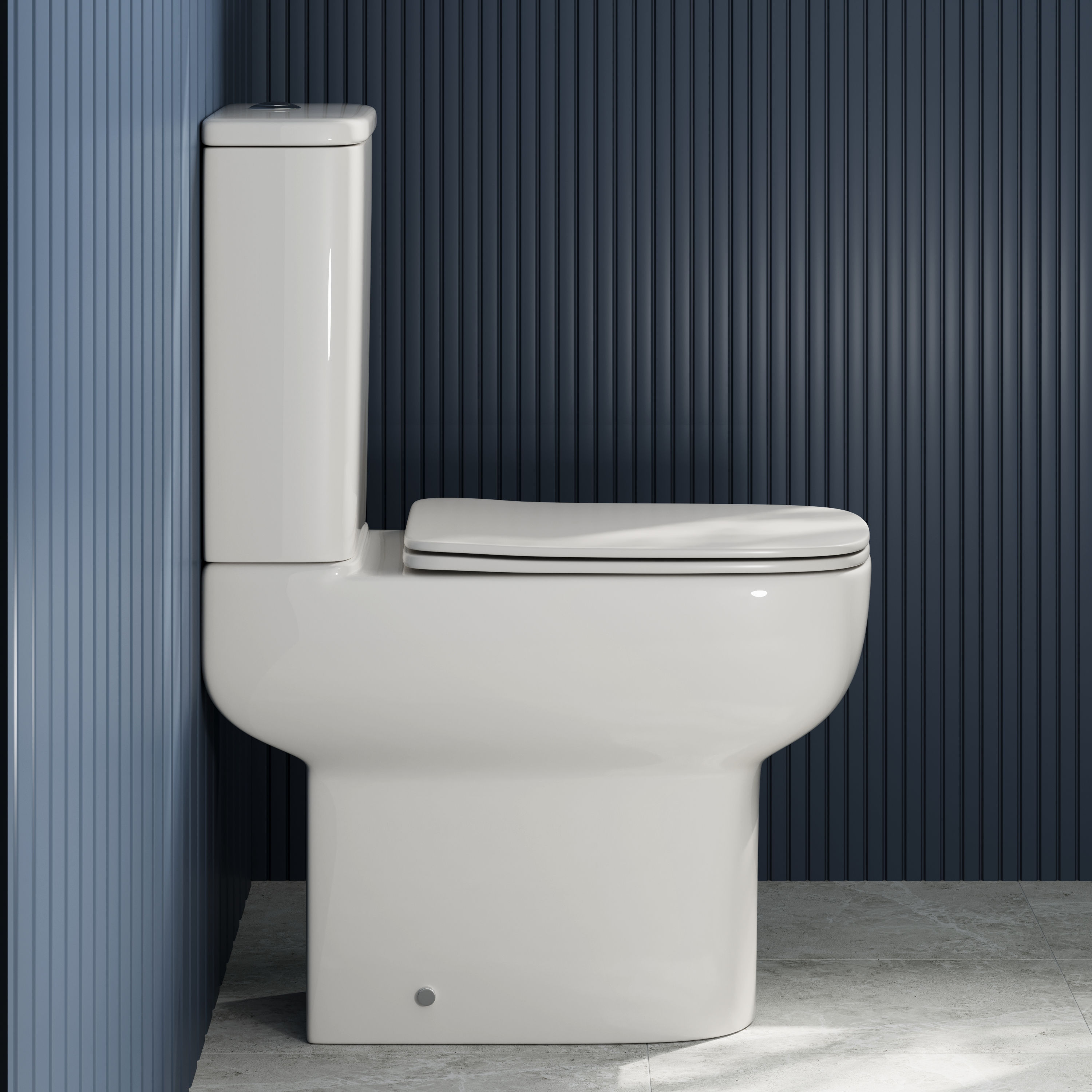 Harbour Icon Rimless Comfort Height Close Coupled Toilet & Soft Close Seat