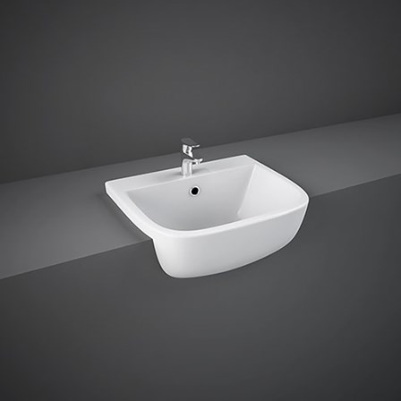 RAK Series 600 Semi Recessed Basin - 420mm