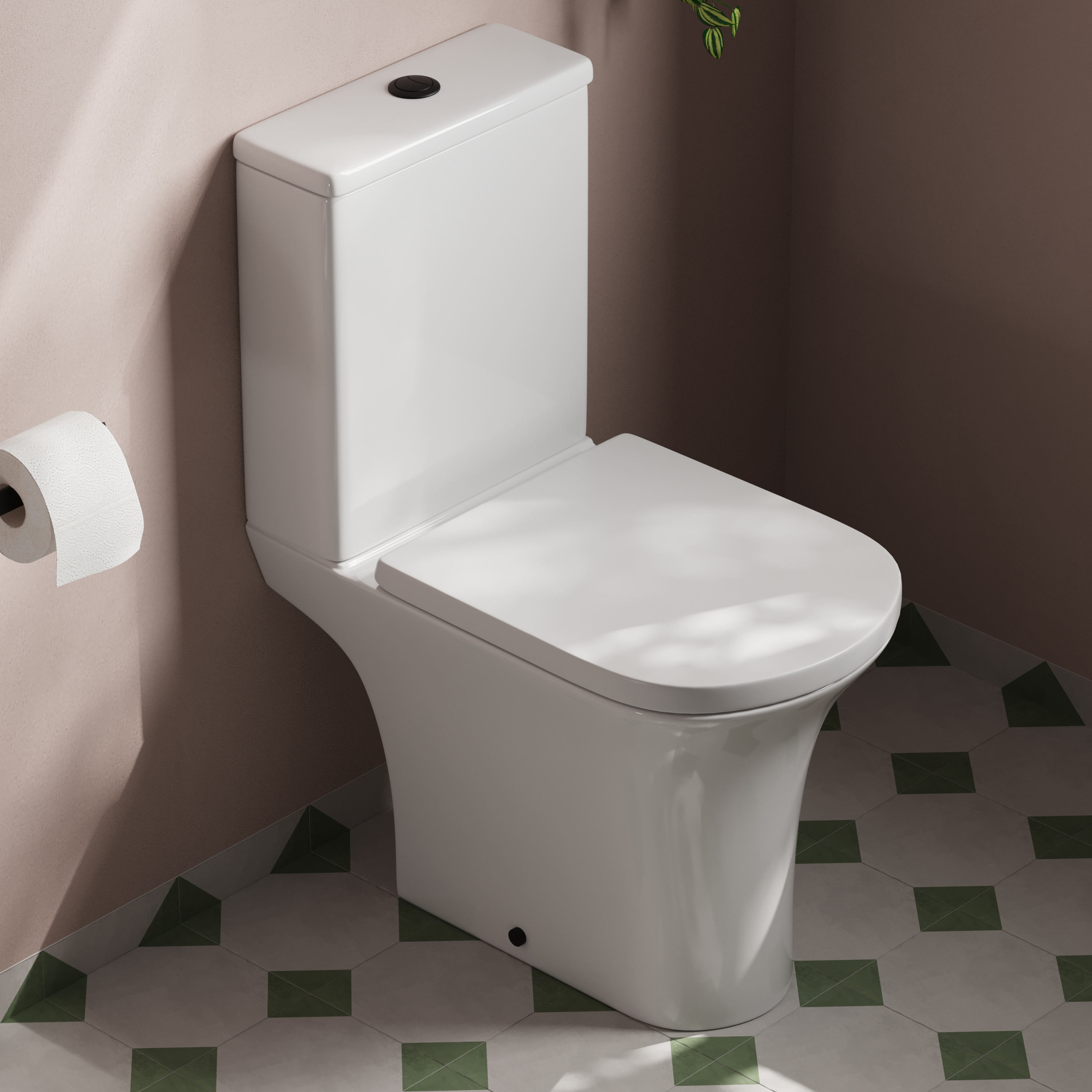 Lydia Rimless Close Coupled Toilet & Soft Close Seat