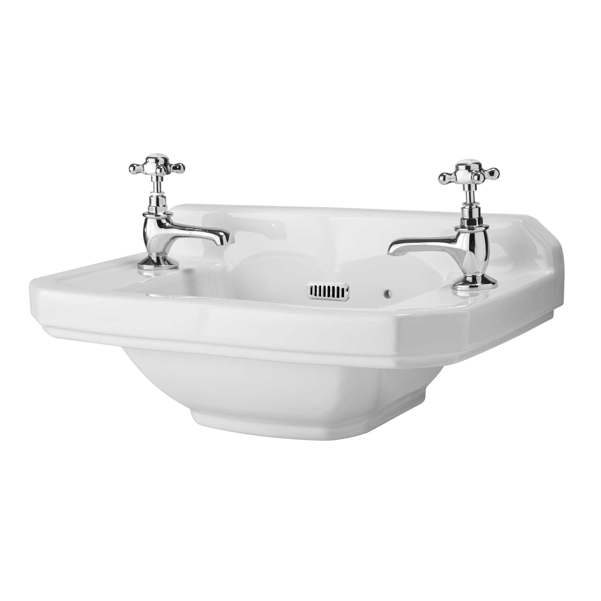 Butler & Rose Catherine 515mm Cloakroom Basin - 2 Tap Hole