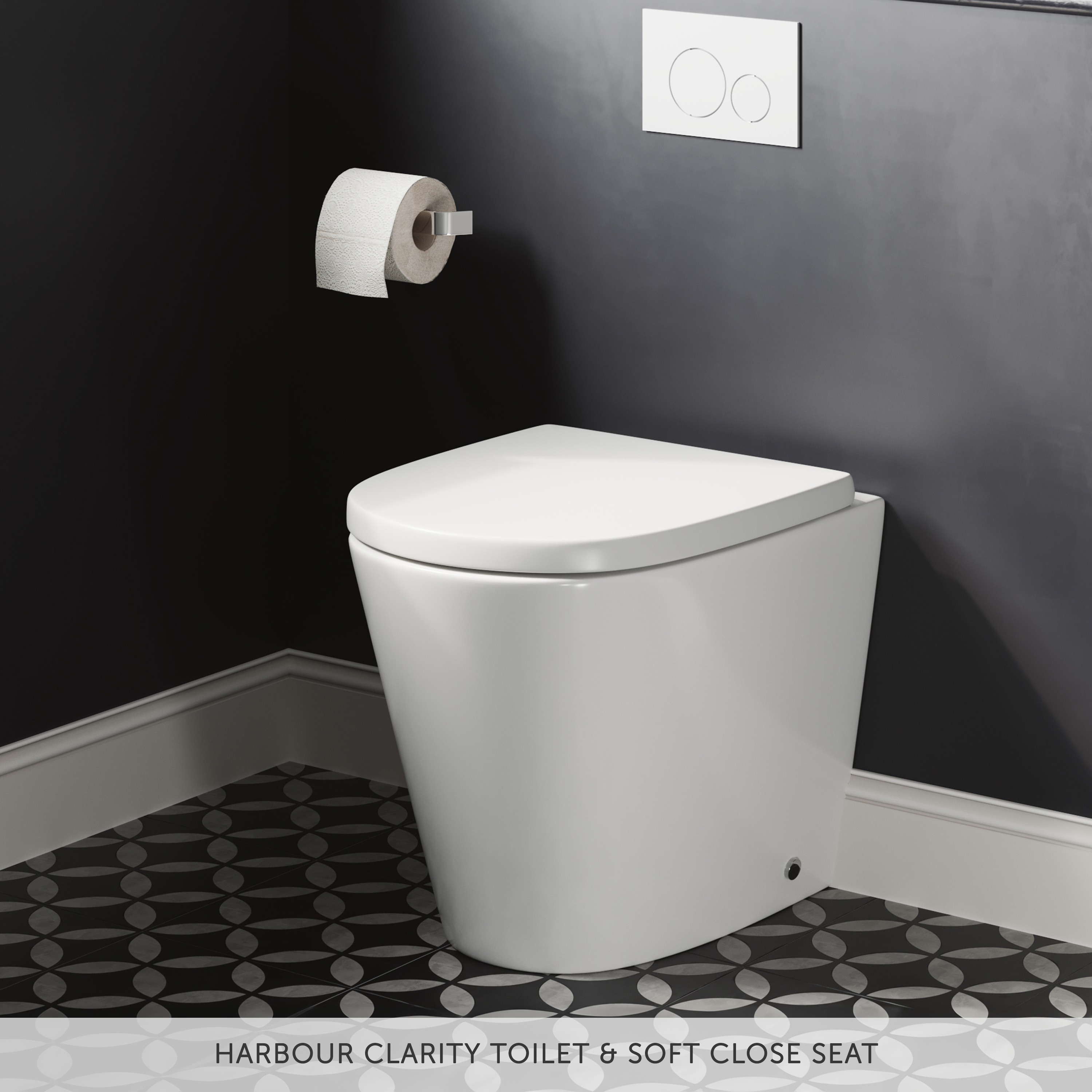 Vellamo Aspire 1100mm 2 Door Combination Basin & Toilet Unit - Gloss White