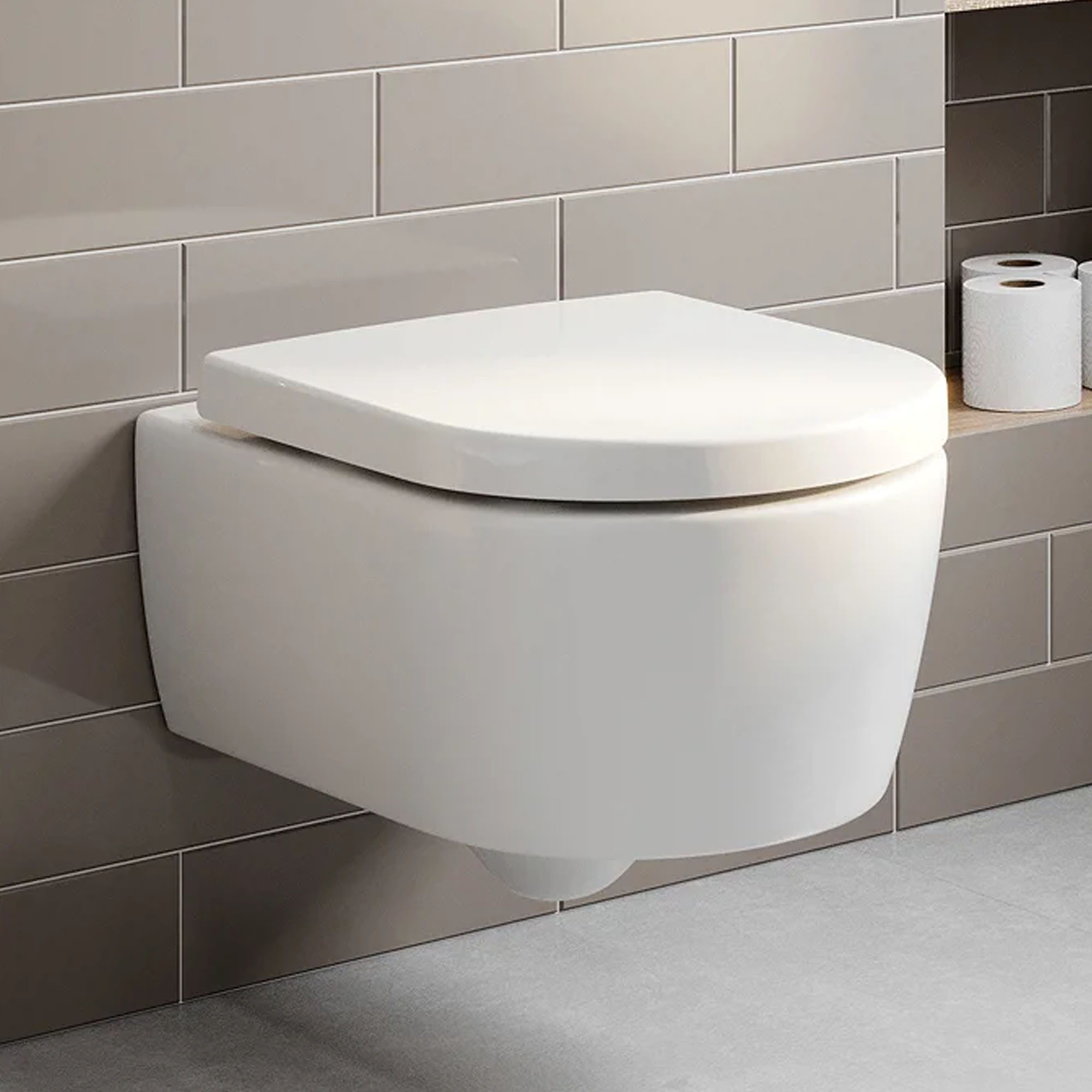 Villeroy & Boch Arto Rimless Wall Hung Toilet & Soft Close Seat