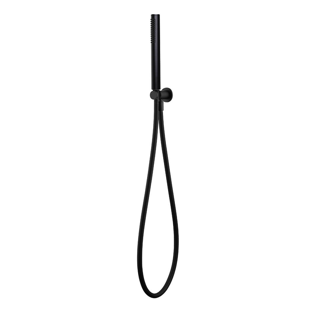 Harbour Clarity Matt Black Microphone Shower Handset & Wall Bracket