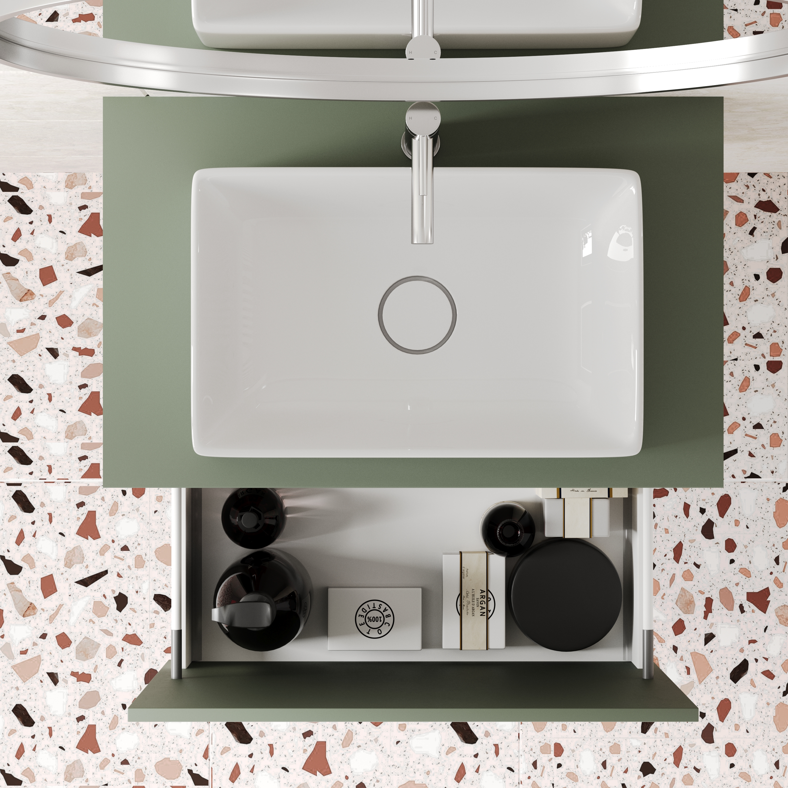 Billy 600mm Wall Hung Vanity Unit & Countertop