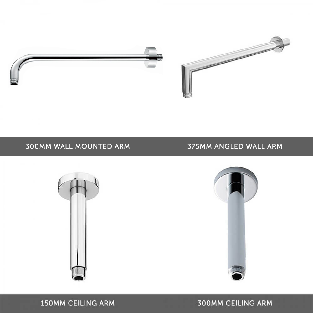 Holly Concealed Shower Valve, Fixed Shower Head & Handset