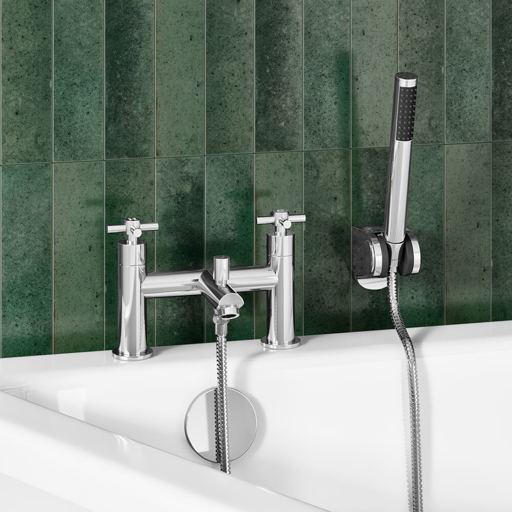 Vellamo Cross Bath Shower Mixer Tap