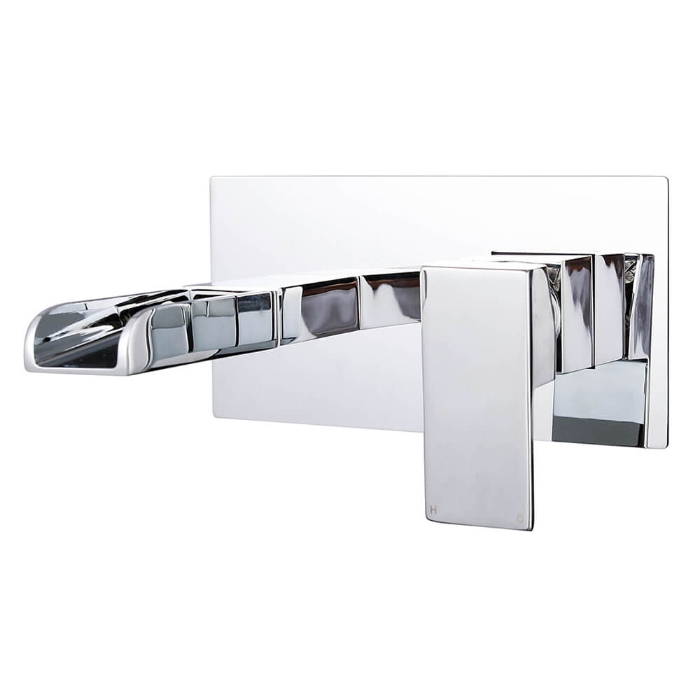 Vellamo Reve Waterfall Wall Mounted Basin Mixer Tap