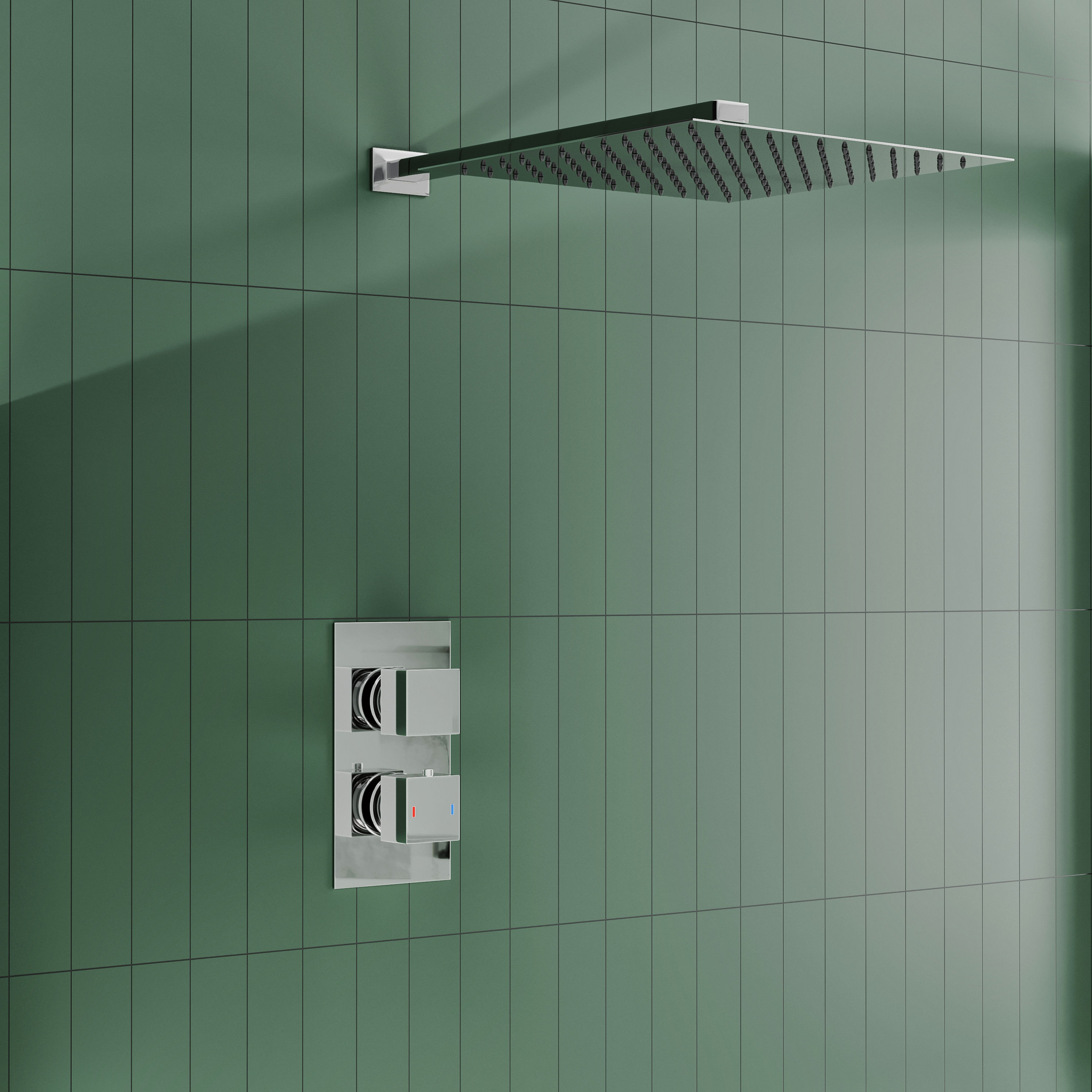 Matthew Concealed Shower Valve & Fixed Shower Head