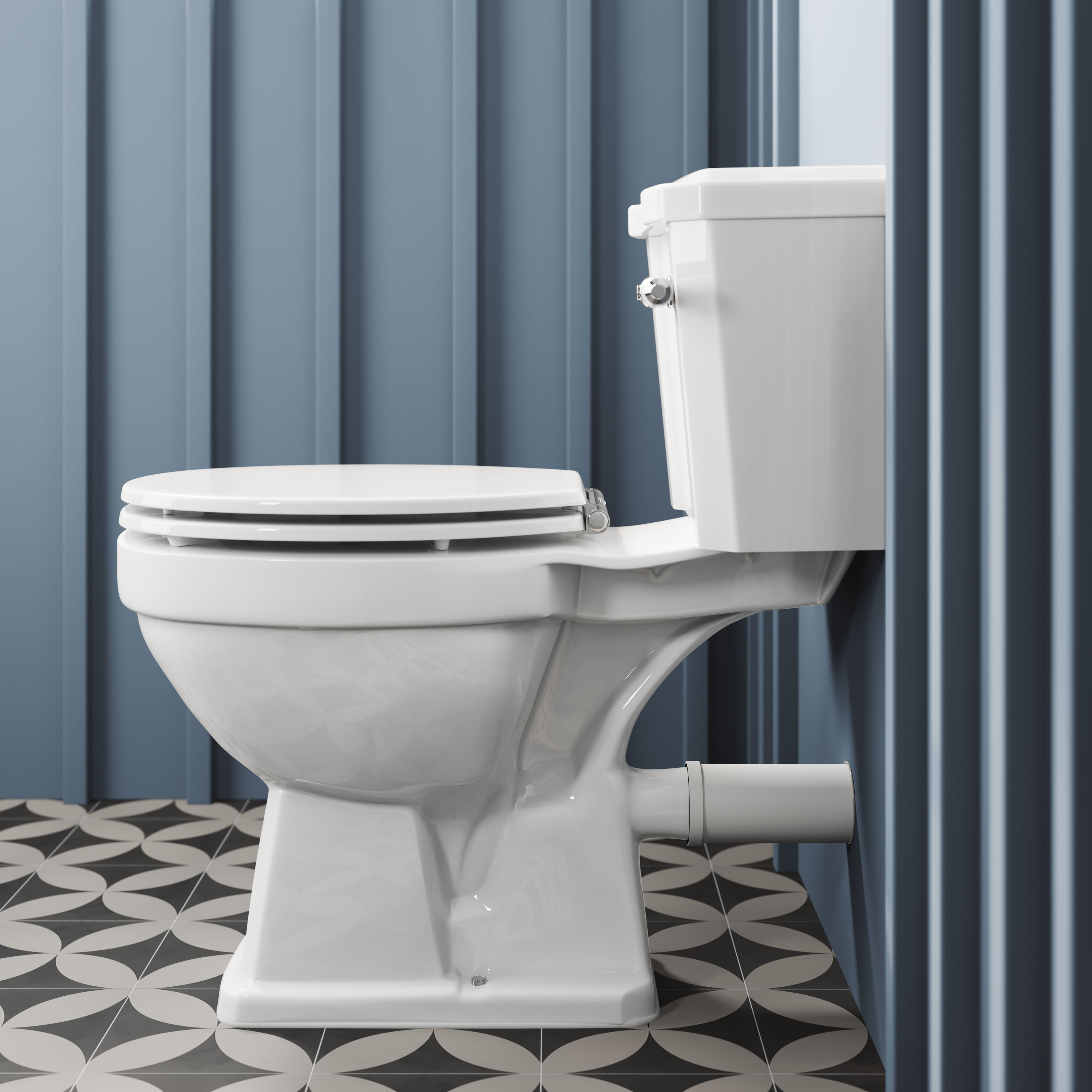 Butler & Rose Catherine Comfort Height Close Coupled Toilet & Cistern (Excluding Seat)