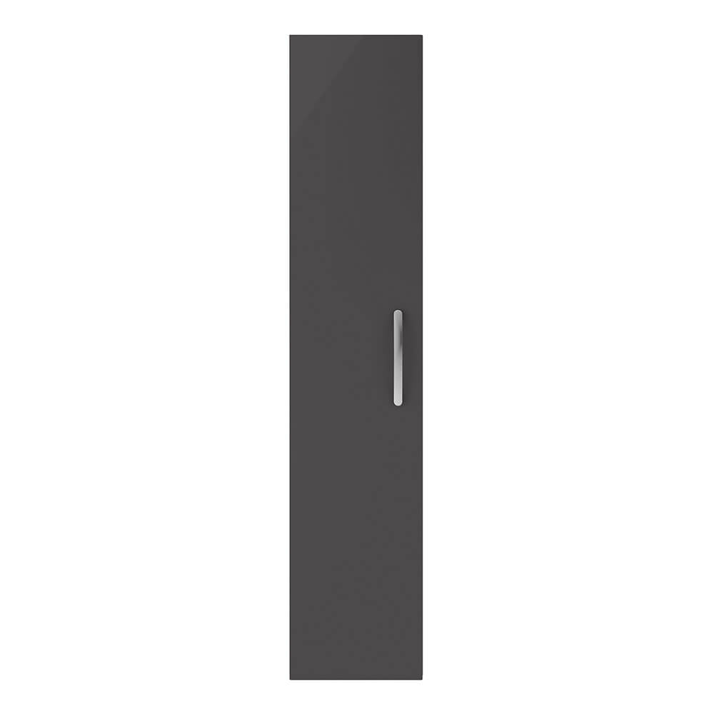 Emily Tall Single Door Storage Unit - Gloss Grey