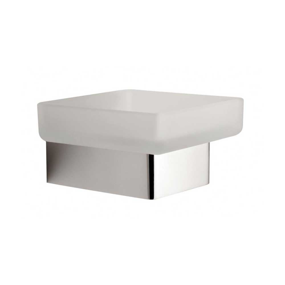 Vado Shama Frosted Glass Soap Dish and Holder