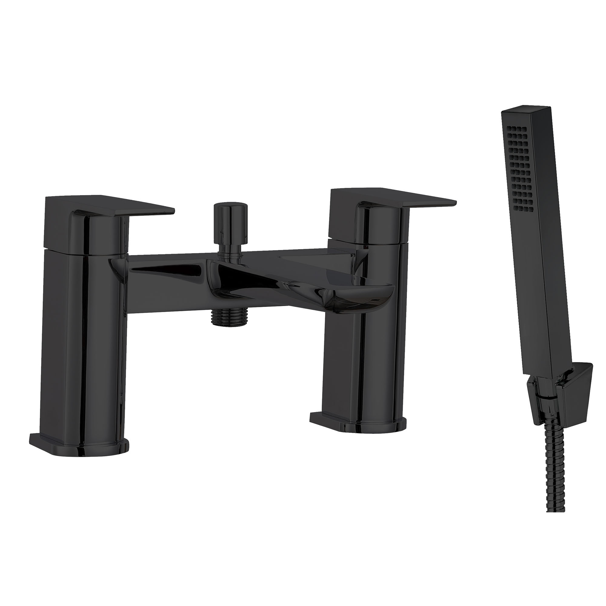Harbour Status Matt Black Bath Shower Mixer Tap