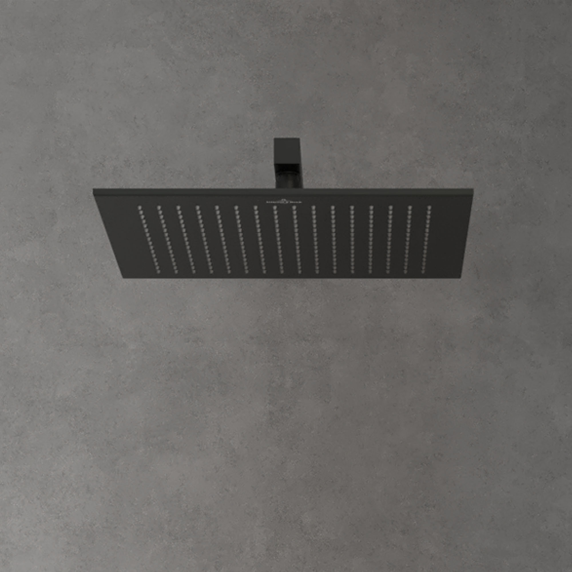 Villeroy & Boch Universal Square Shower Head 350mm - Matt Black