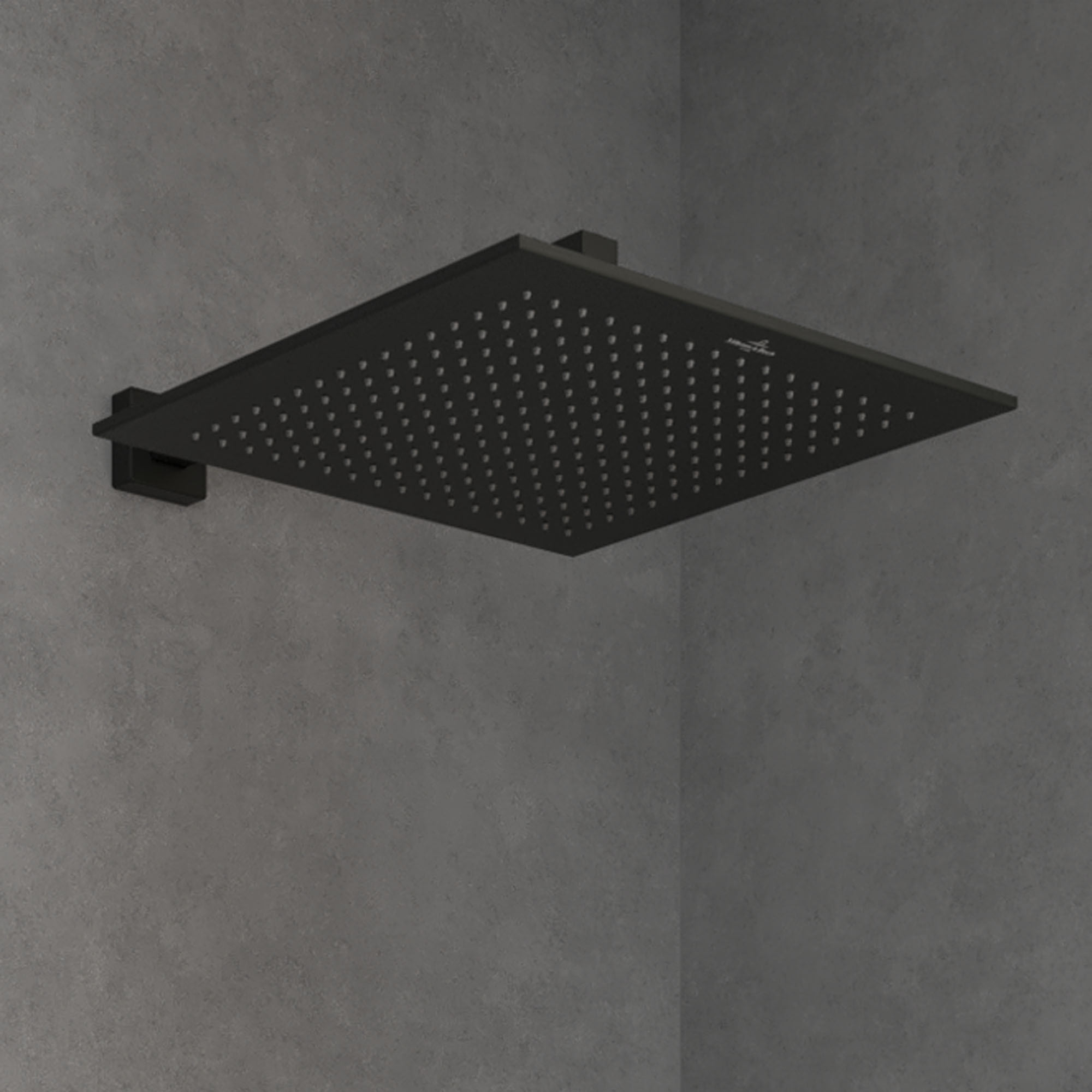 Villeroy & Boch Universal Square Shower Head 350mm - Matt Black