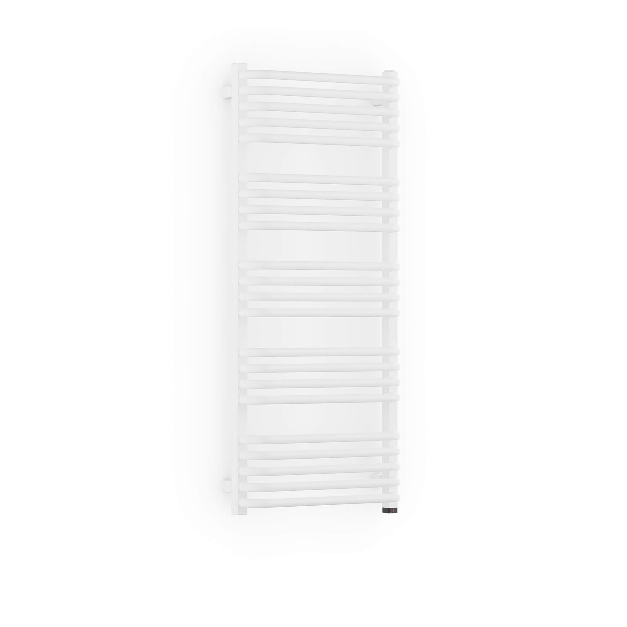 Terma Alex One Electric Heated Towel Rail with Heating Element - Traffic White - 1140 x 500mm