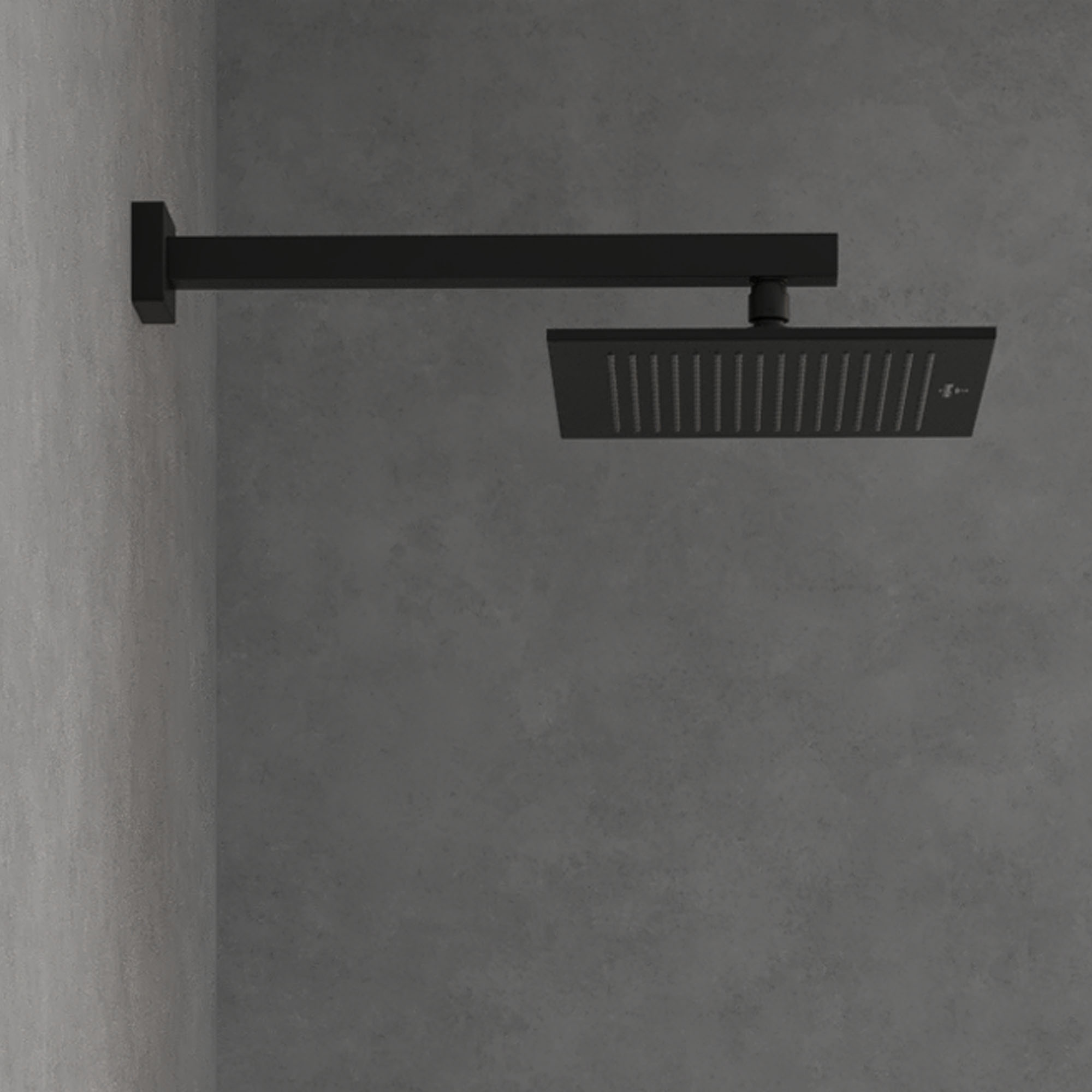 Villeroy & Boch Universal Square Shower Head 250mm - Matt Black
