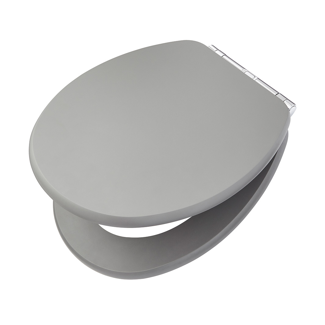 Butler & Rose Darcy Wooden Soft Close Seat - Matt Grey