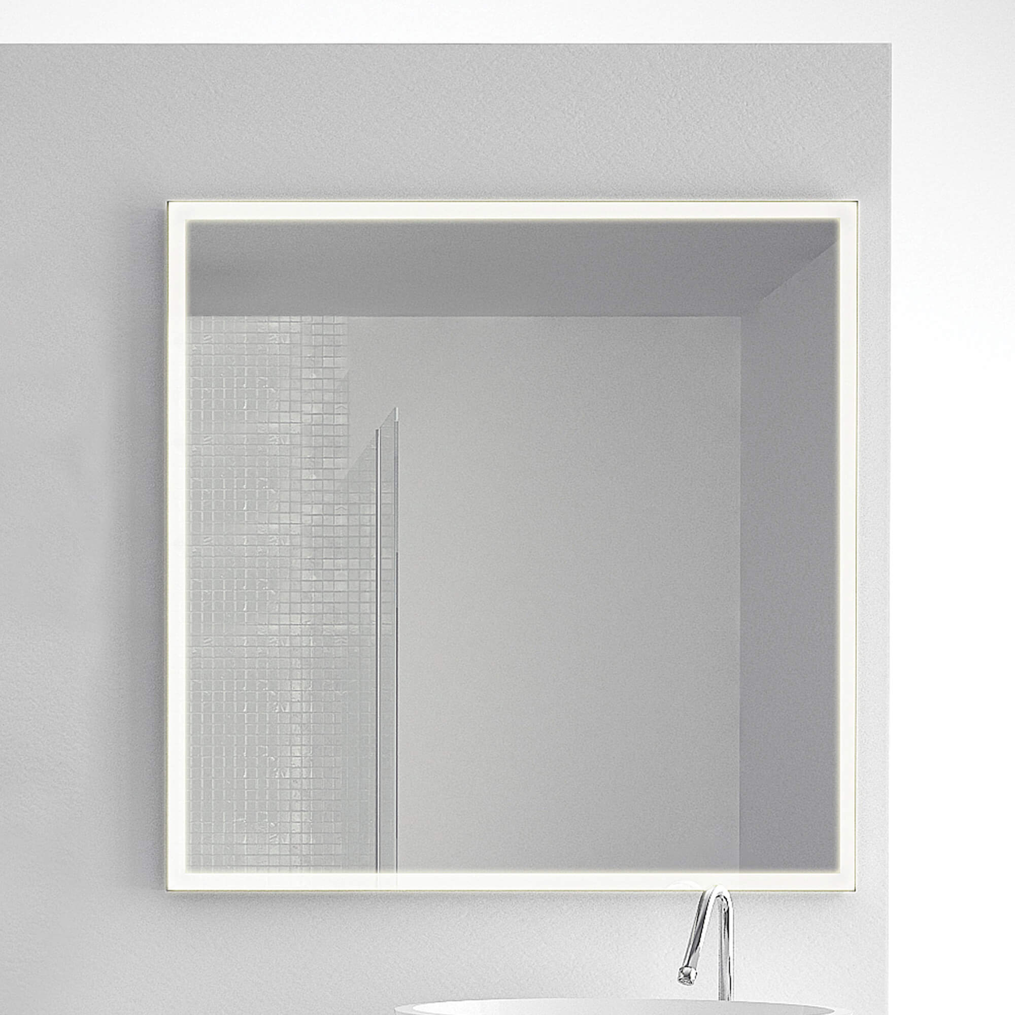 Origins Living Solid Framed Backlit LED Mirror