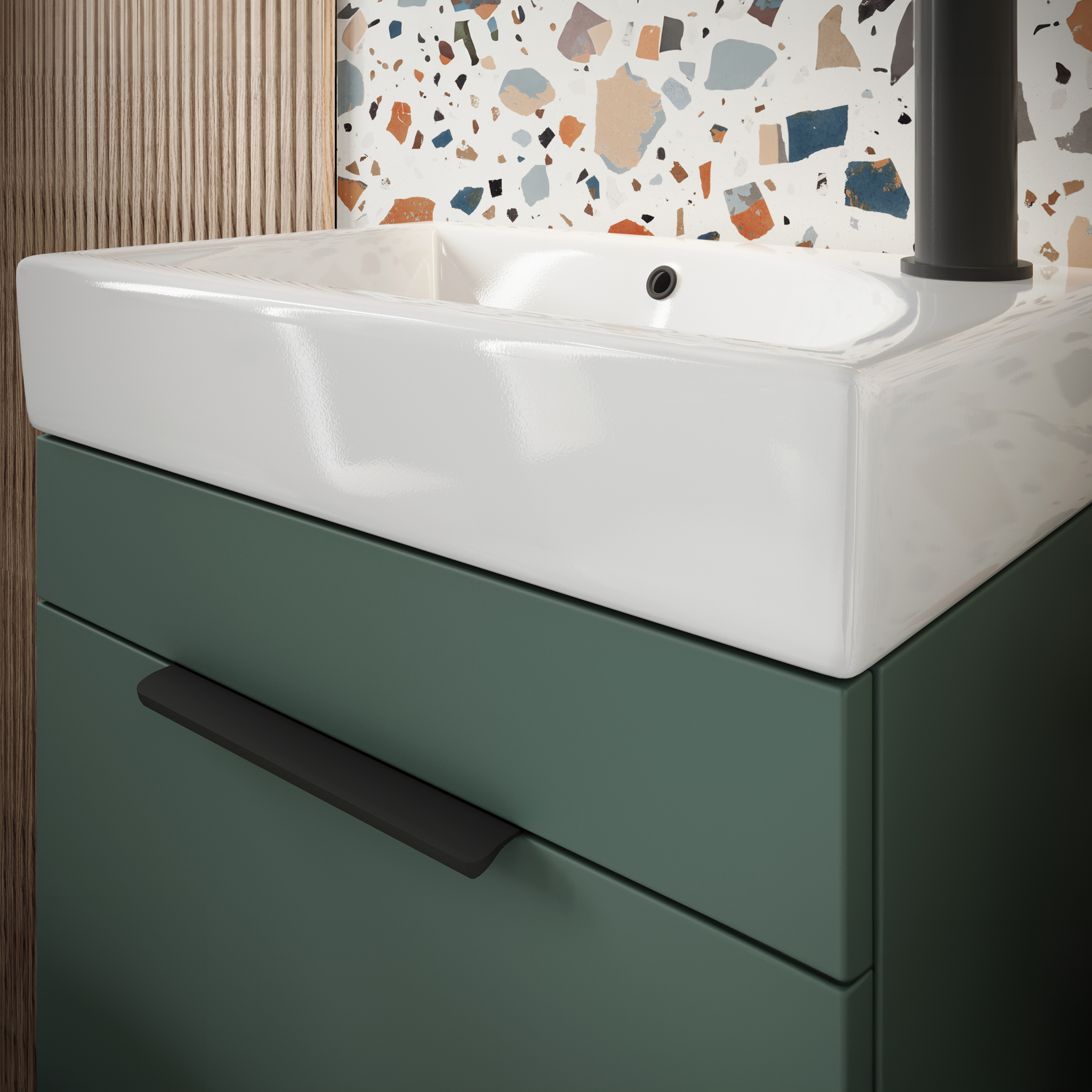 Riley 455mm Cloakroom Floorstanding Vanity Unit & Basin
