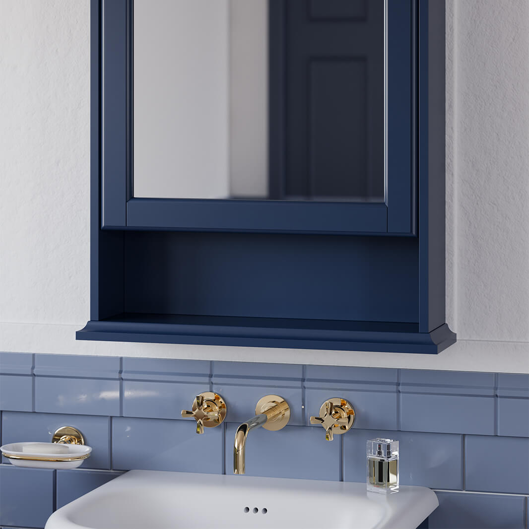 Burlington Riviera 3 Hole Wall Mounted Basin Mixer Tap