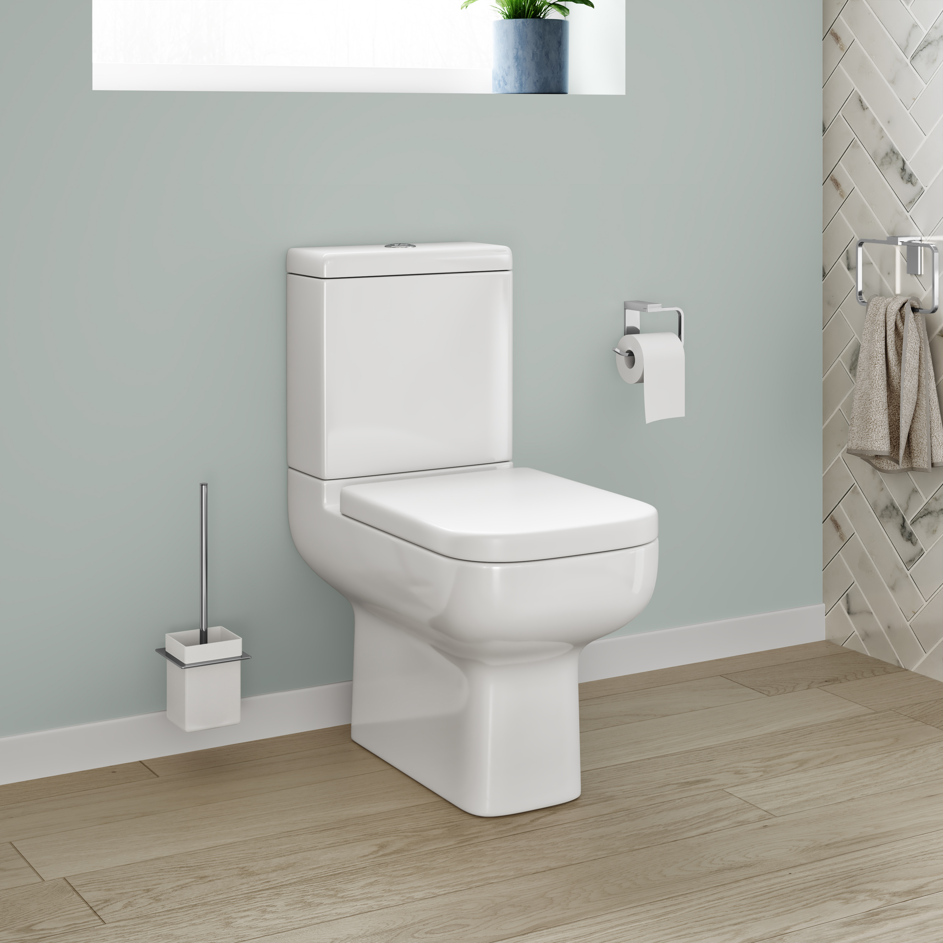 Harbour Iconic Comfort Height Close Coupled Toilet & Soft Close Seat
