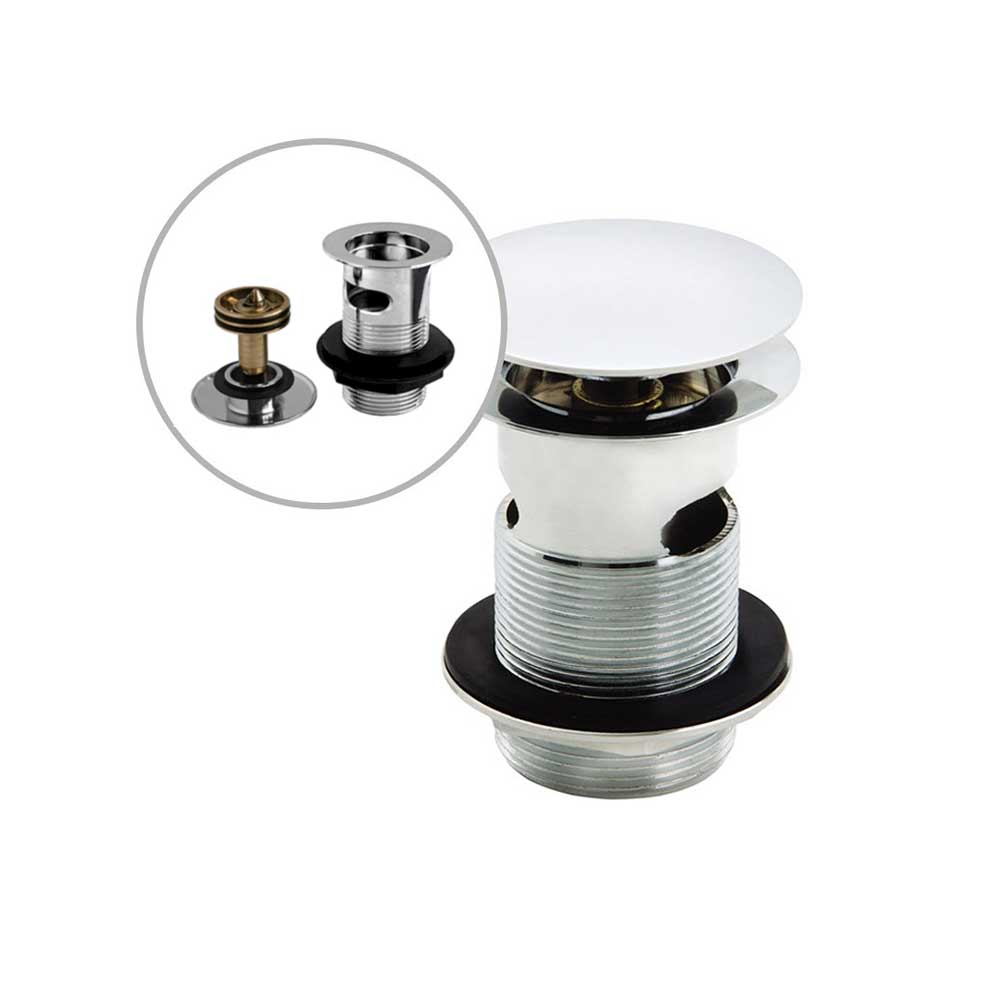Vellamo Easy Clean Basin Click Waste (For Basins With Overflow Hole)