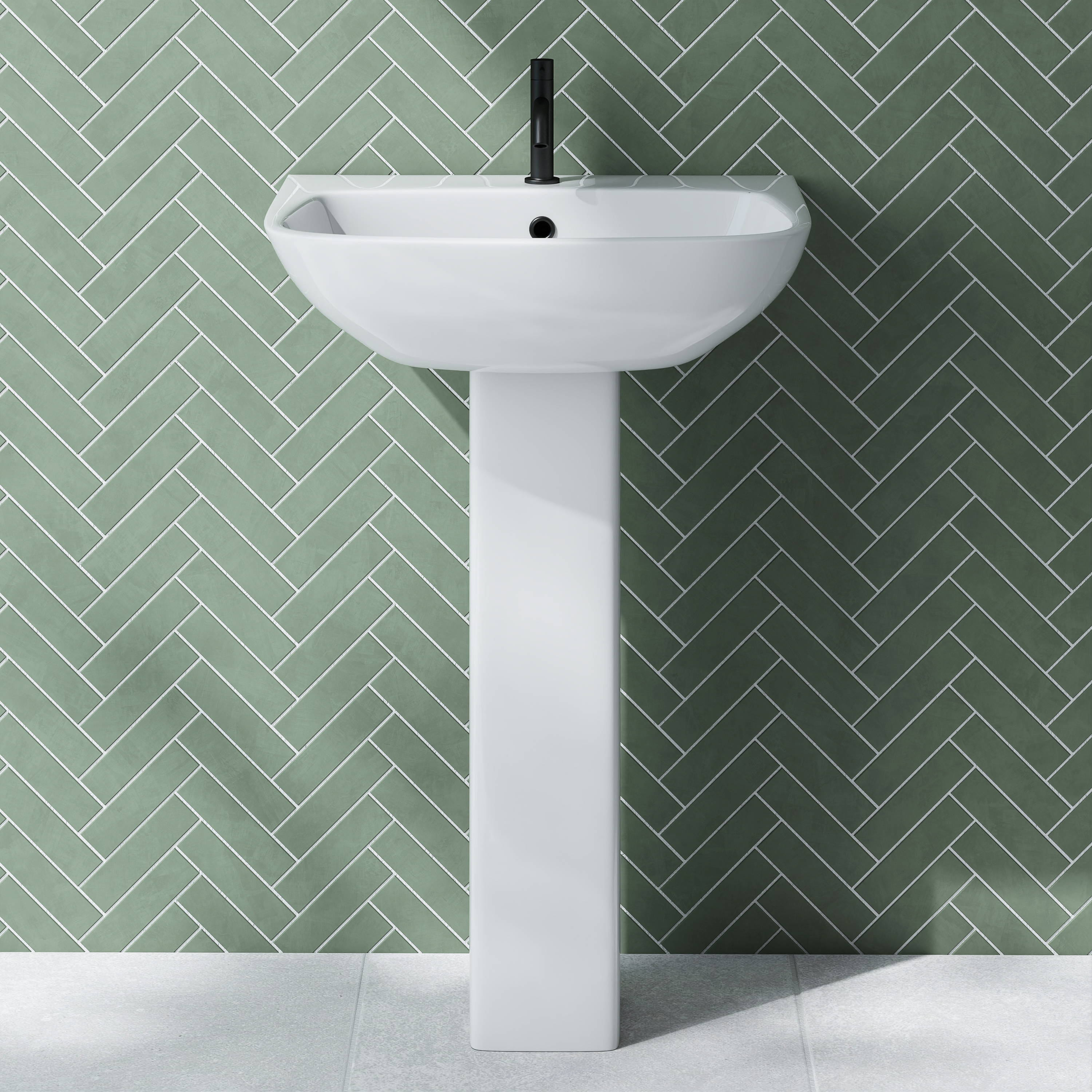 Emily Modern Bathroom Suite with Rimless Toilet & Front Bath Panel