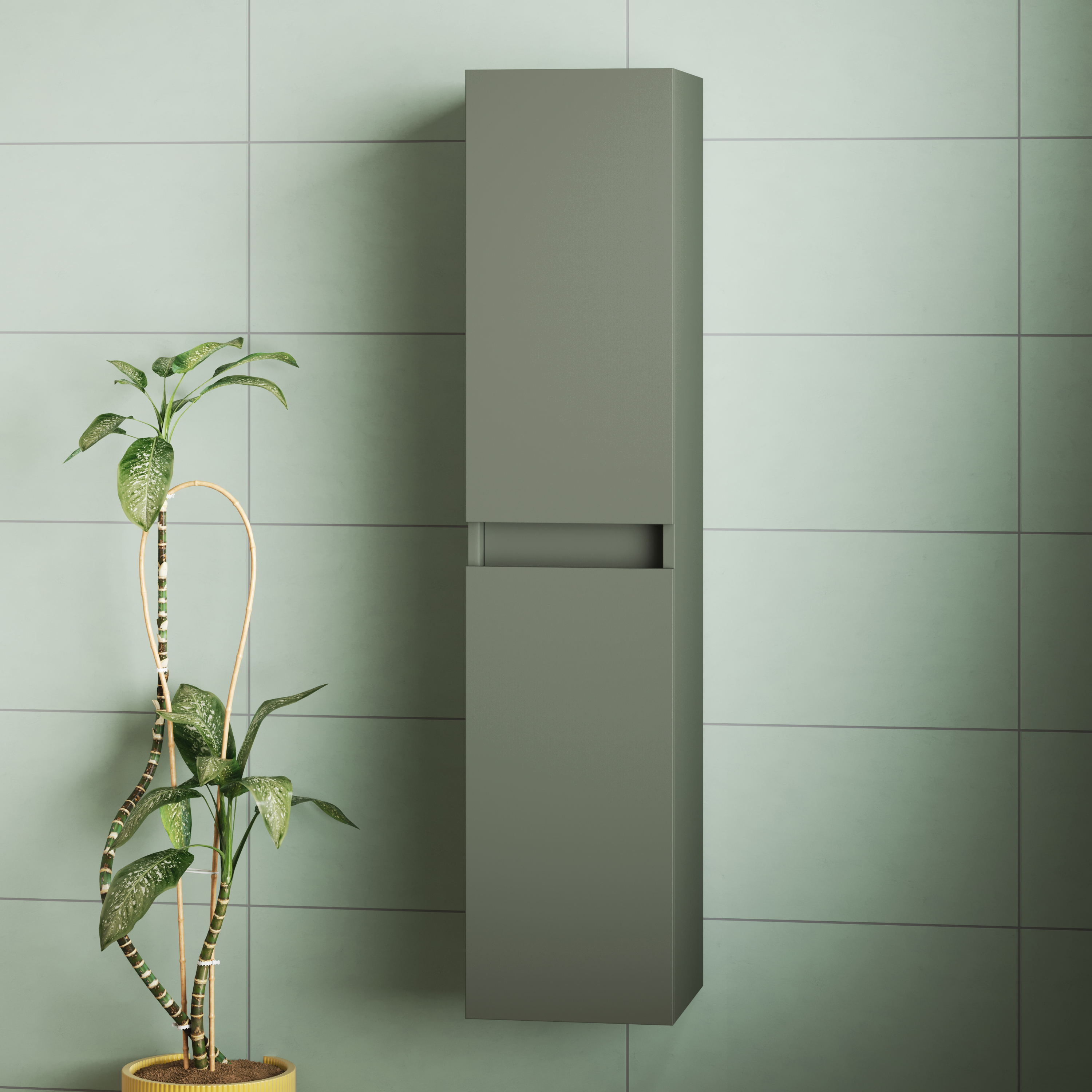 Isla/Freddie 1200mm Wall Mounted Tall Storage Cabinet