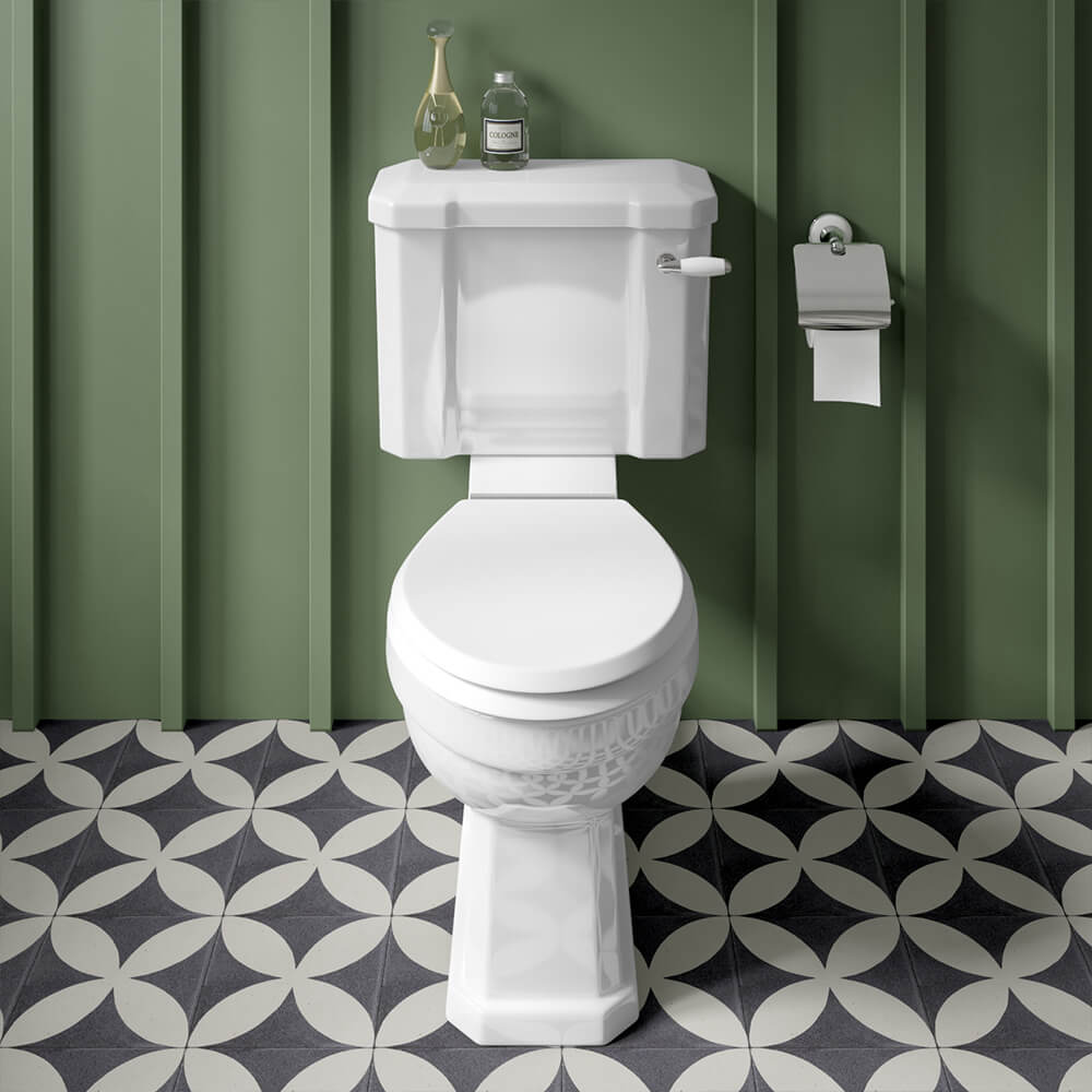 Butler & Rose Catherine Traditional Close Coupled Toilet (Excluding Seat)