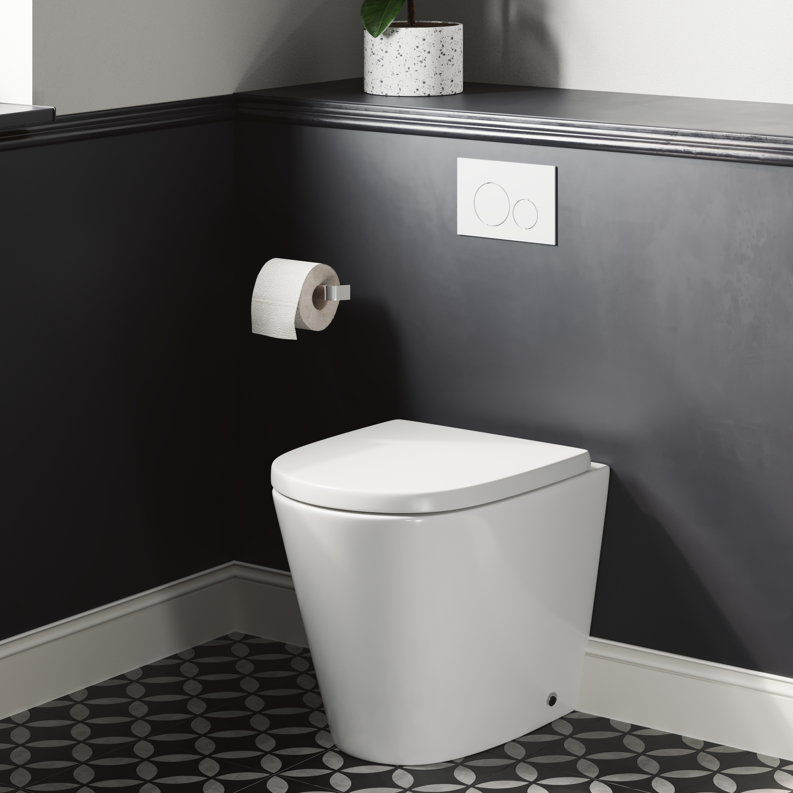 Harbour Clarity Back to Wall Rimless Toilet & Soft Close Seat