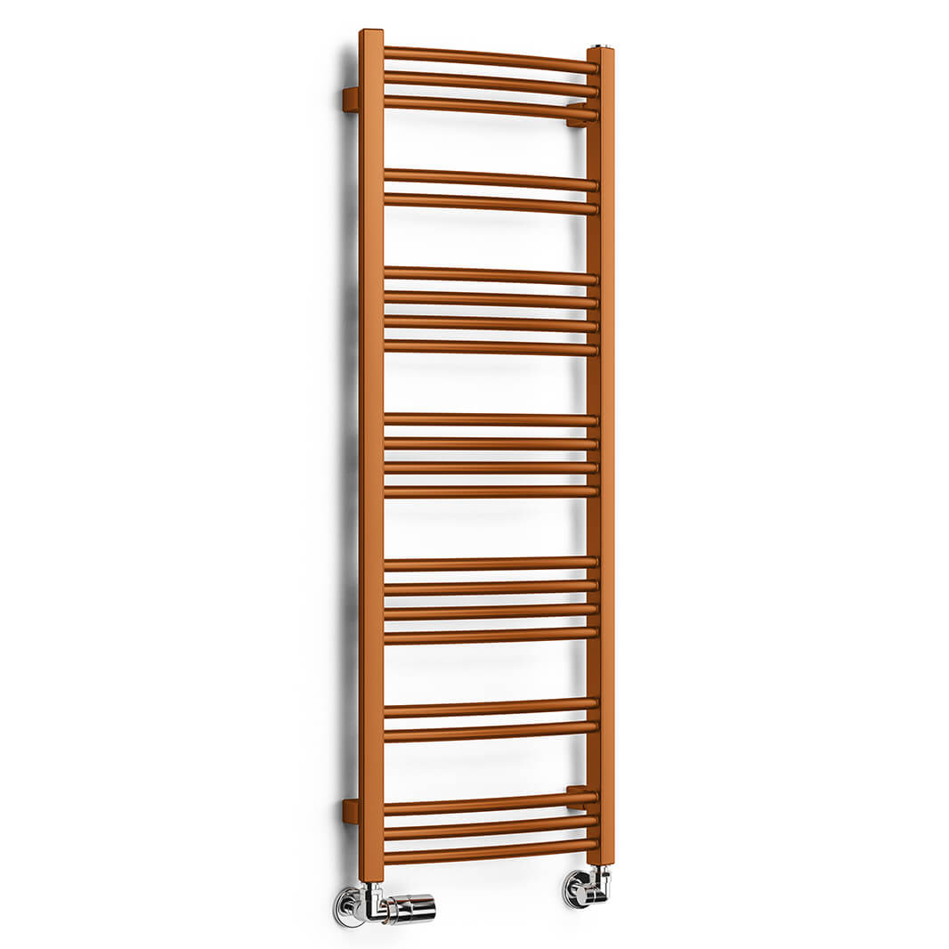 Terma Jade Curved Heated Towel Rail - True Copper - 2 Sizes