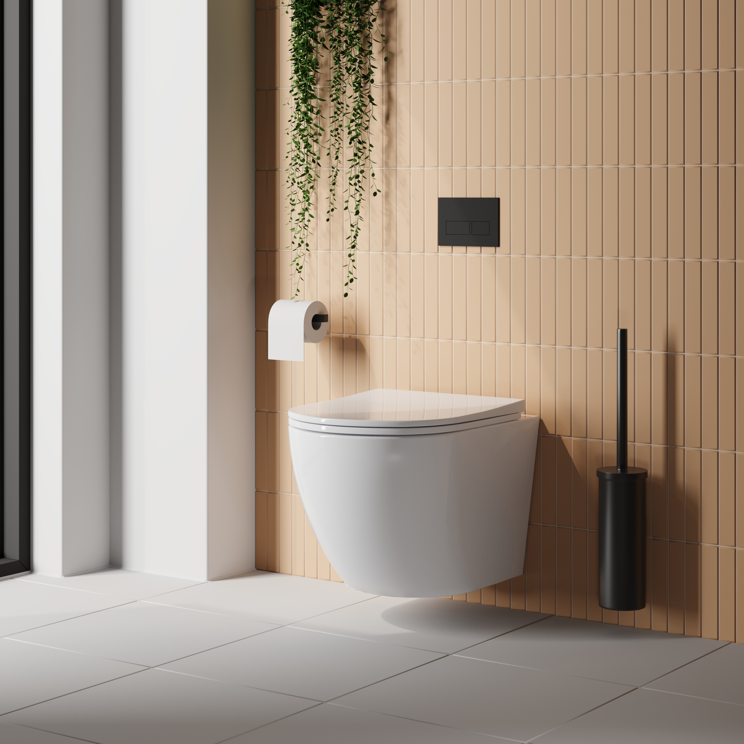 Harbour Acclaim Rimless Wall Hung Toilet & Soft Close Seat