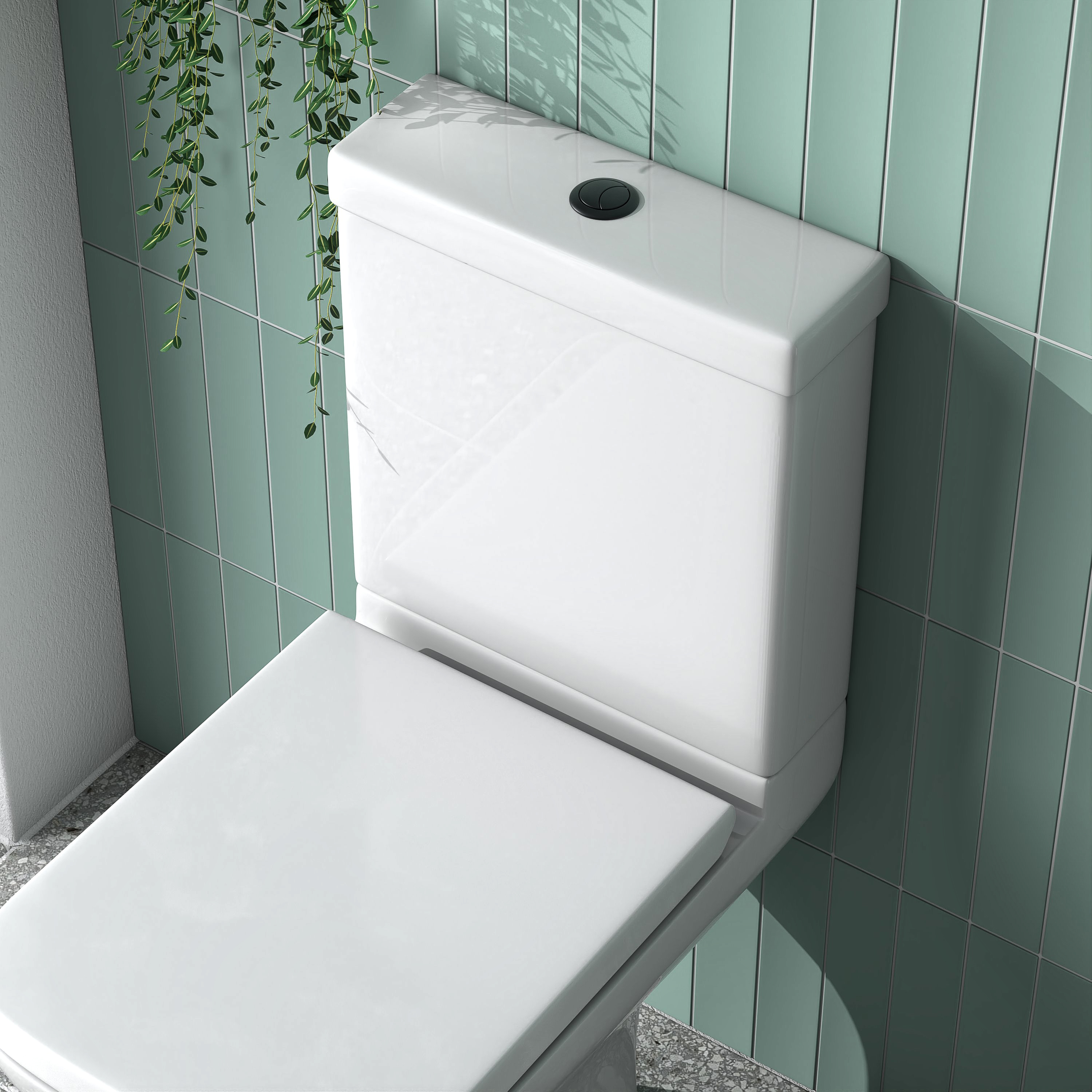 Harbour Cistern Flush Button 38mm - Matt Black