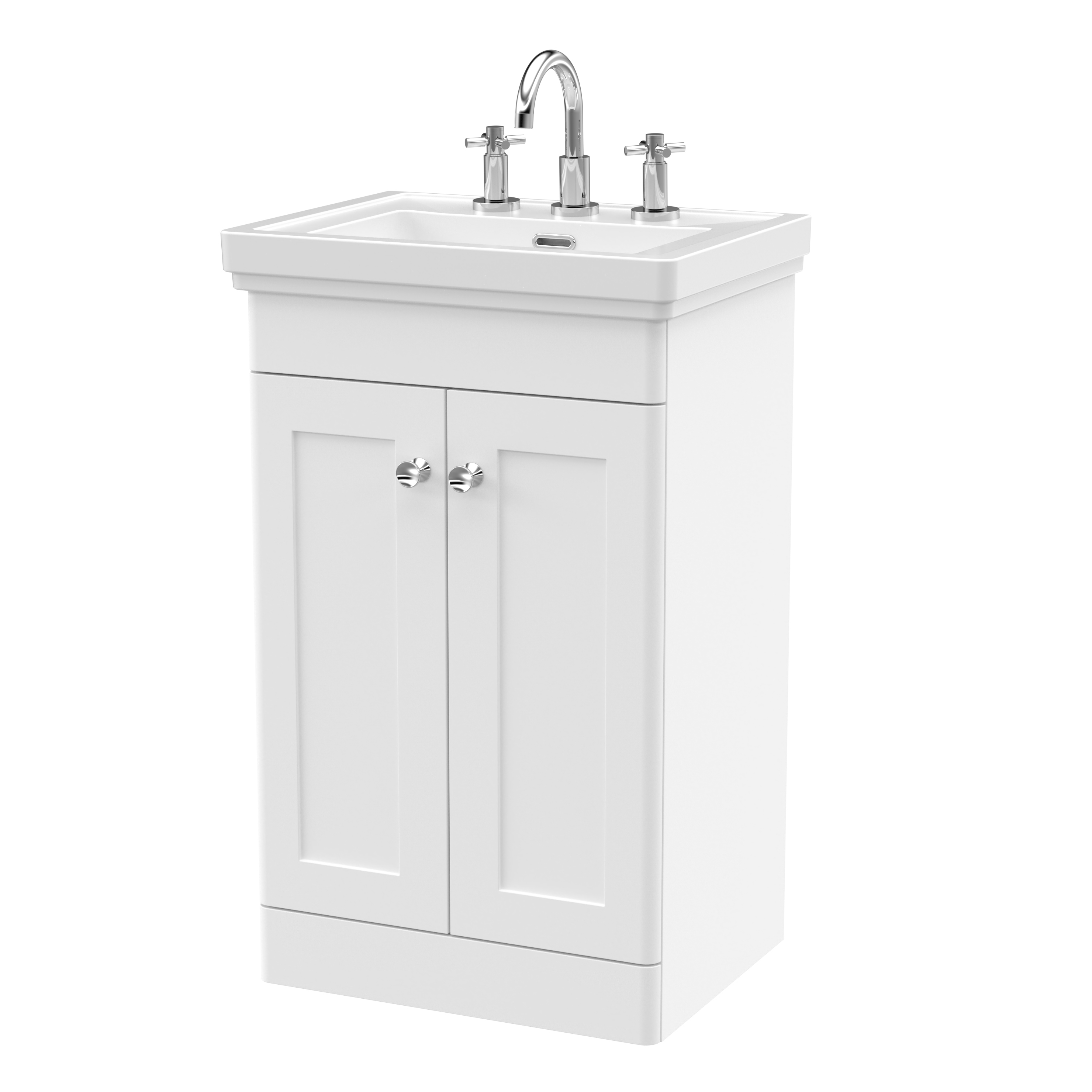 Butler & Rose Ophelia 500mm Floorstanding 2 Door Vanity Unit & Basin