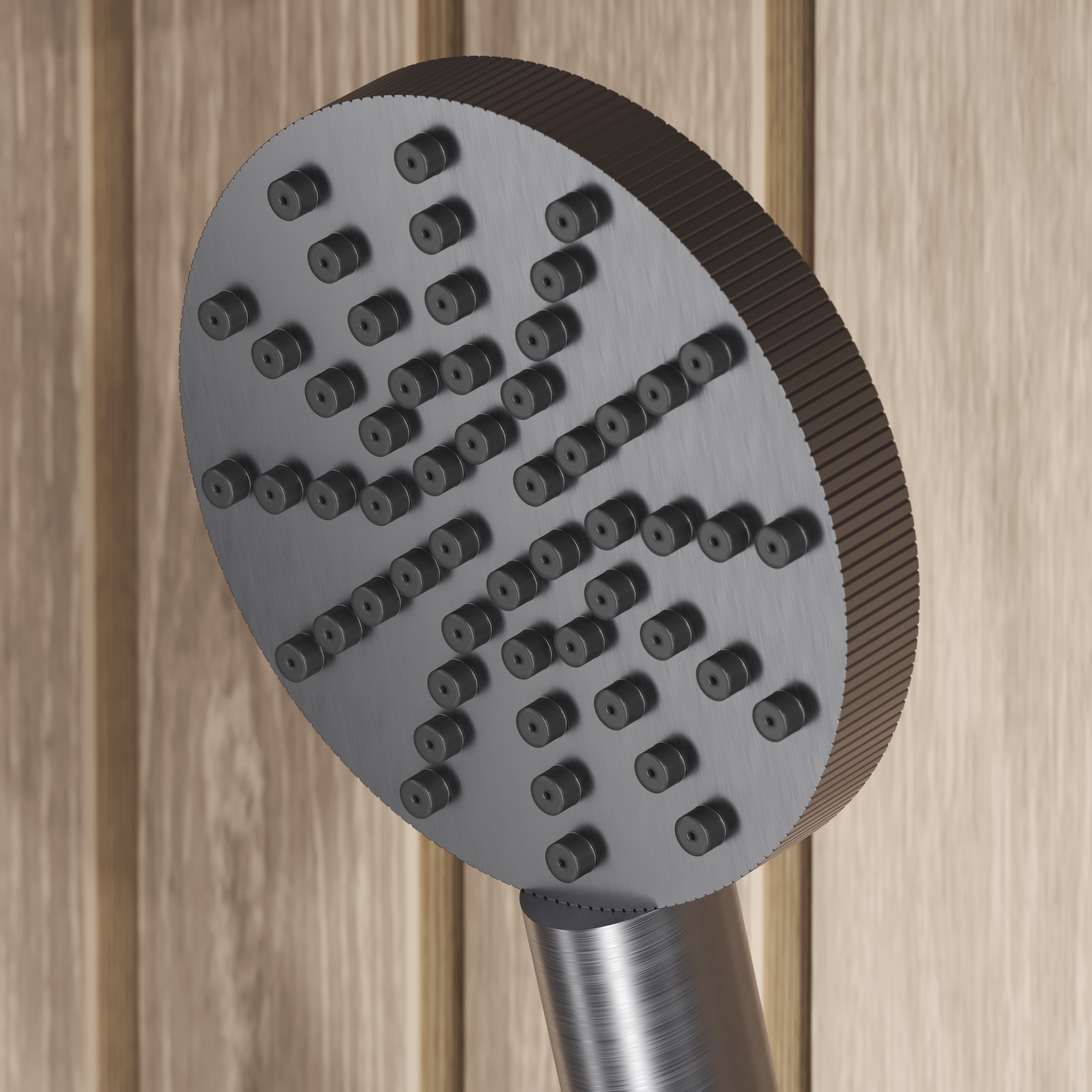 Core Fluted Slide Rail Shower Kit, Handset & Hose with Integrated Elbow