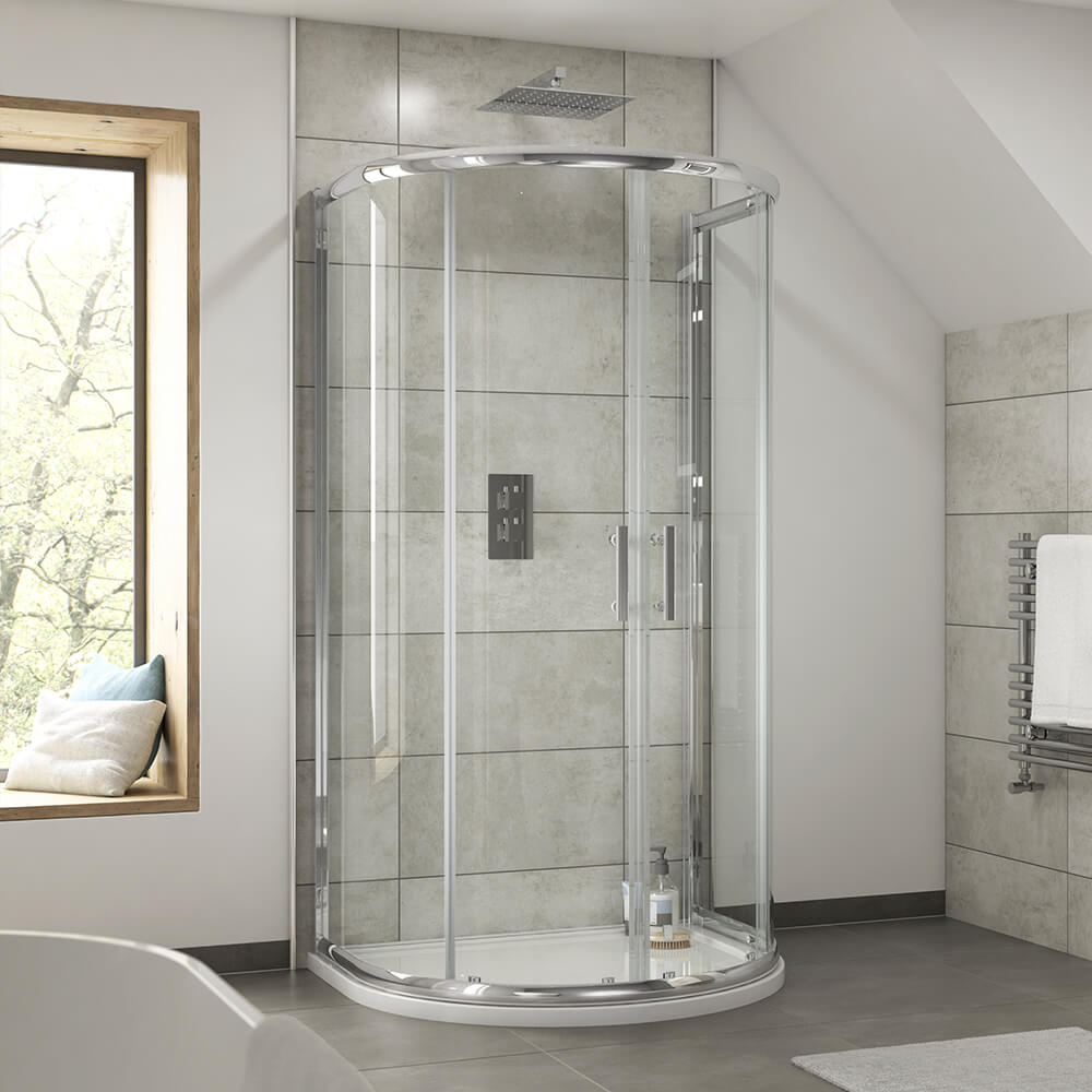 Harbour Primrose Double Door D-Shaped Shower Enclosure