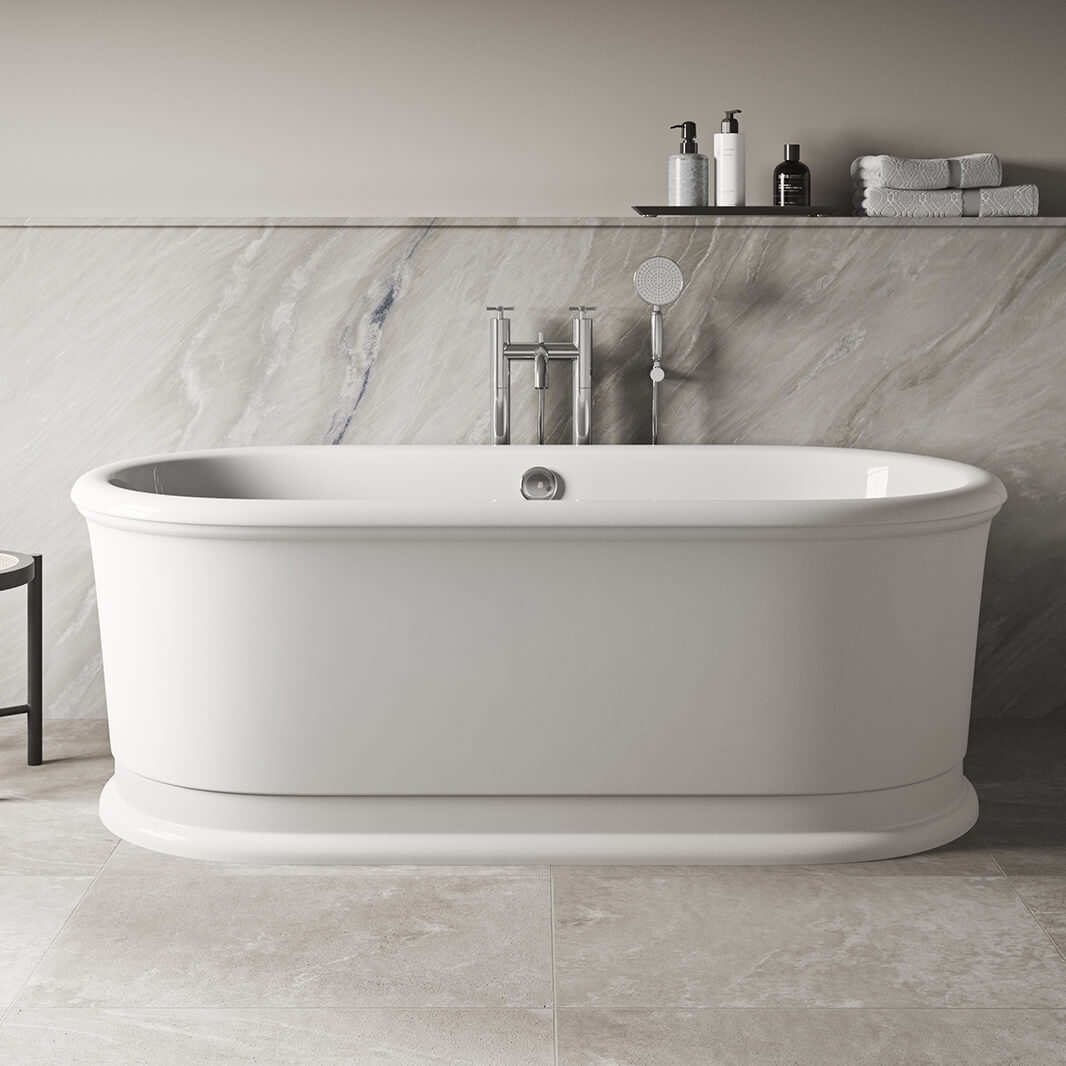 Burlington Riviera Freestanding Bath Shower Mixer & Kit